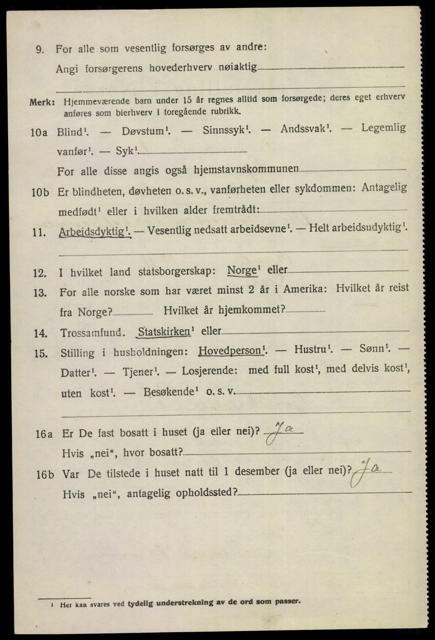 SAKO, 1920 census for Gol, 1920, p. 4577