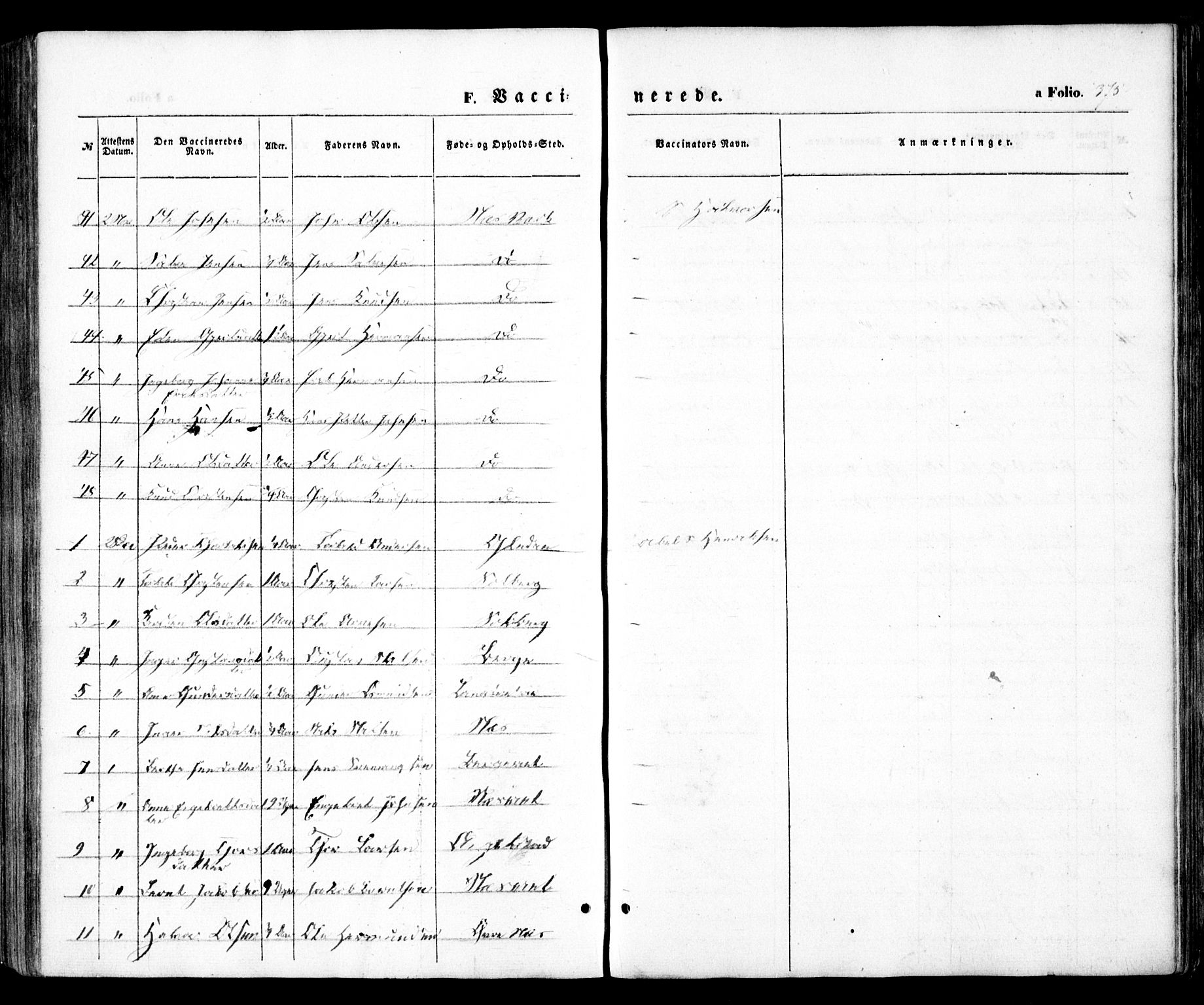 Holt sokneprestkontor, AV/SAK-1111-0021/F/Fa/L0008: Parish register (official) no. A 8, 1849-1860, p. 375