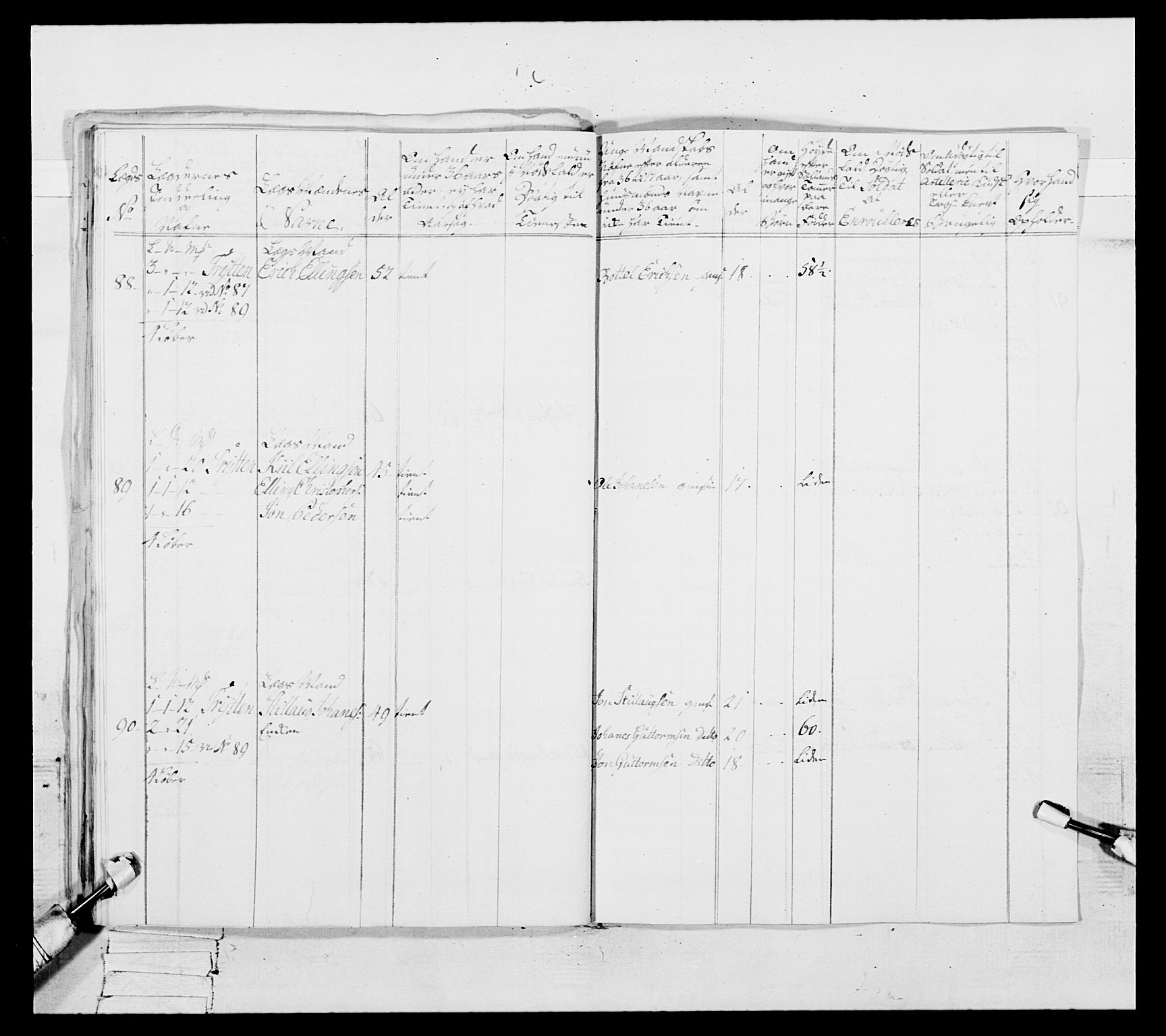 Generalitets- og kommissariatskollegiet, Det kongelige norske kommissariatskollegium, AV/RA-EA-5420/E/Eh/L0091: 1. Bergenhusiske nasjonale infanteriregiment, 1780-1783, p. 464