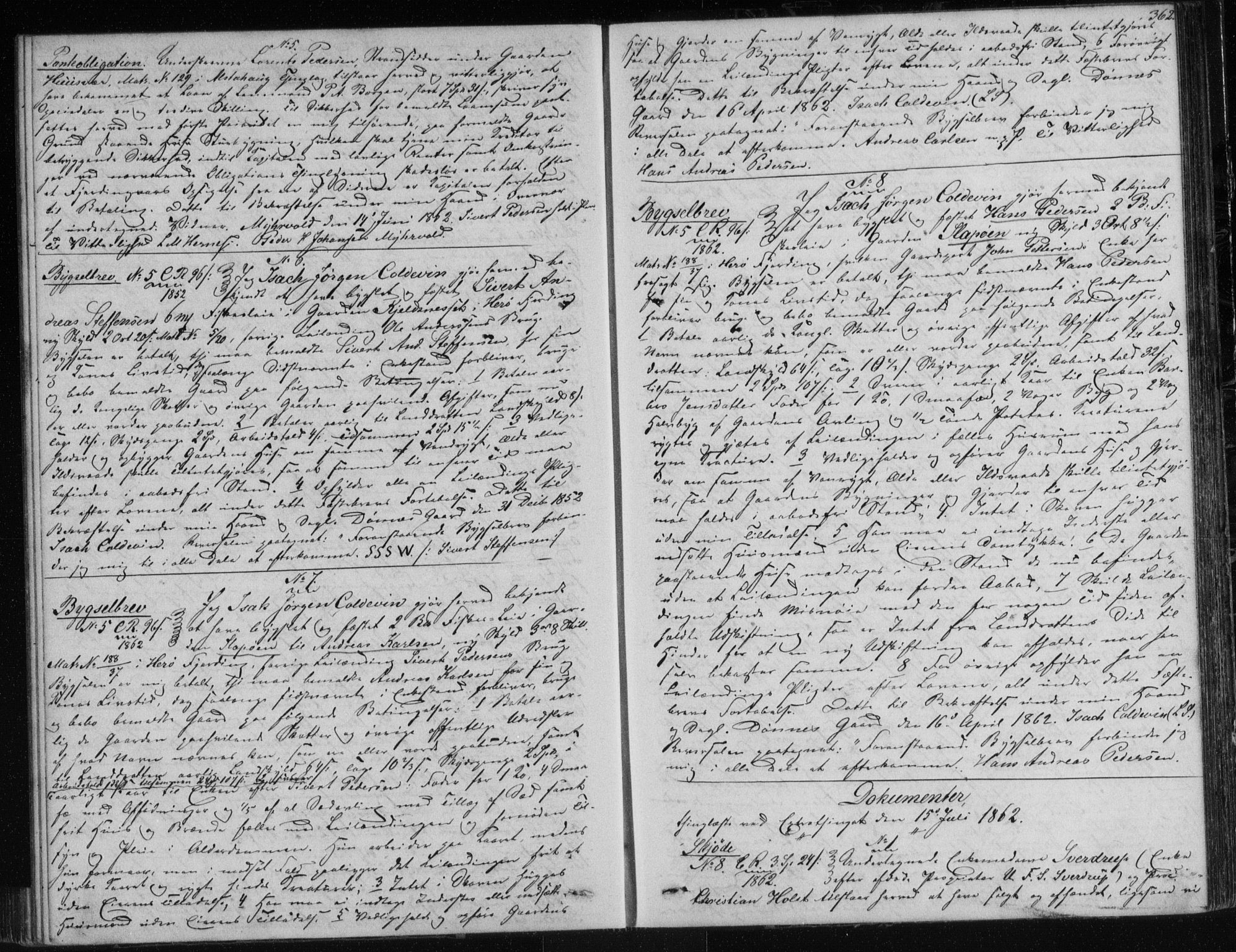 Søndre Helgeland sorenskriveri, AV/SAT-A-4575/1/2/2C/L0001: Mortgage book no. 12, 1860-1864, p. 362