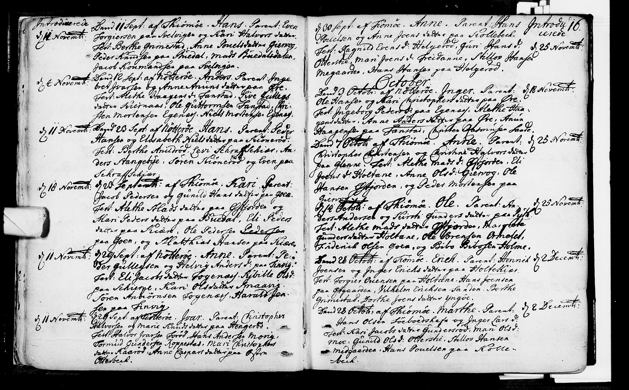 Nøtterøy kirkebøker, AV/SAKO-A-354/F/Fa/L0002: Parish register (official) no. I 2, 1738-1790, p. 16