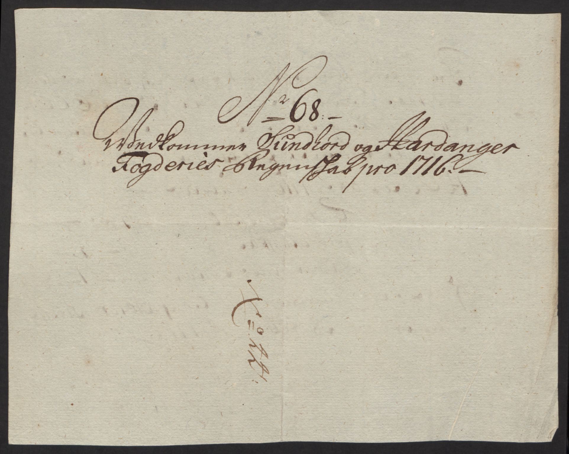 Rentekammeret inntil 1814, Reviderte regnskaper, Fogderegnskap, RA/EA-4092/R48/L2992: Fogderegnskap Sunnhordland og Hardanger, 1716, p. 304