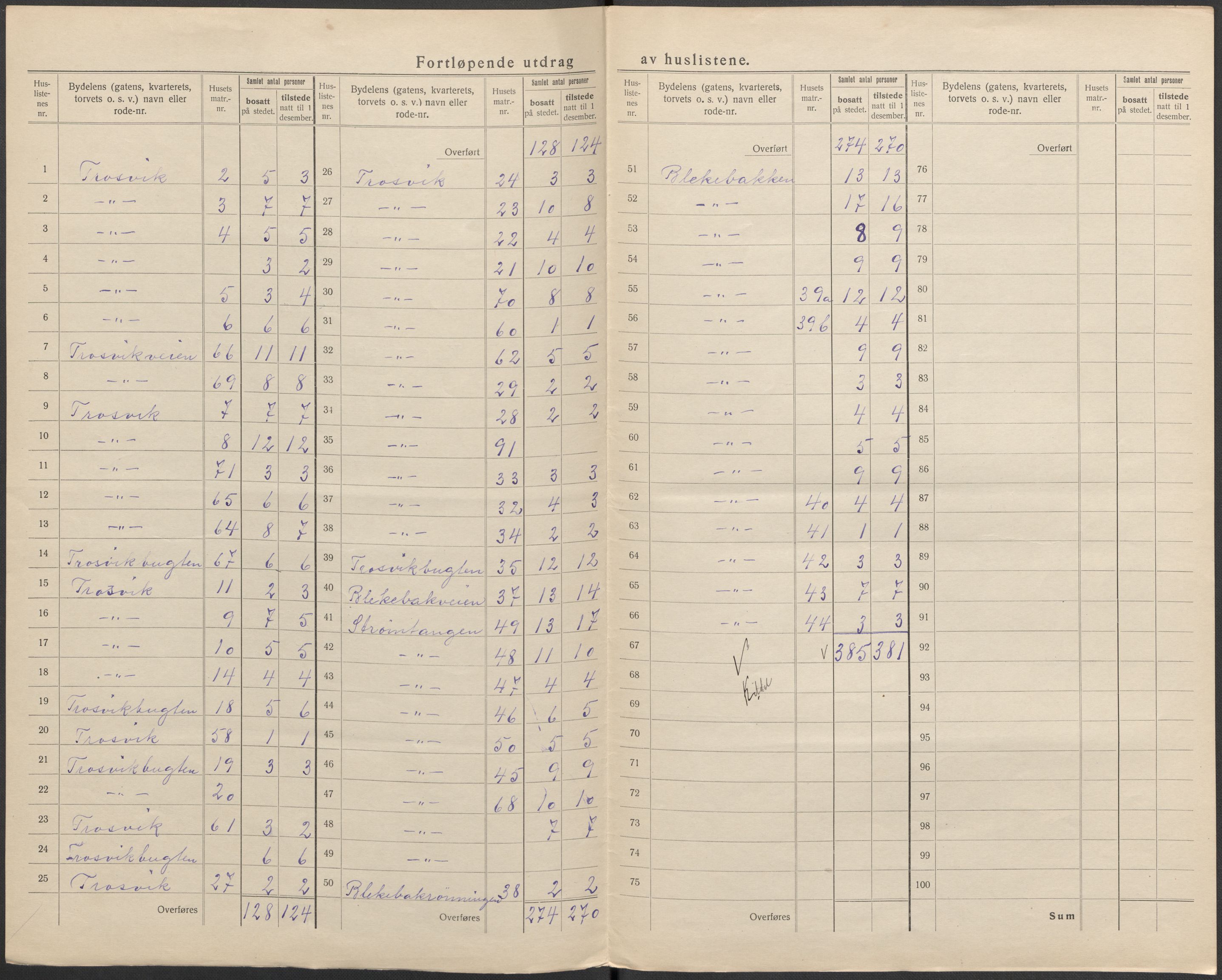 SAKO, 1920 census for Brevik, 1920, p. 10