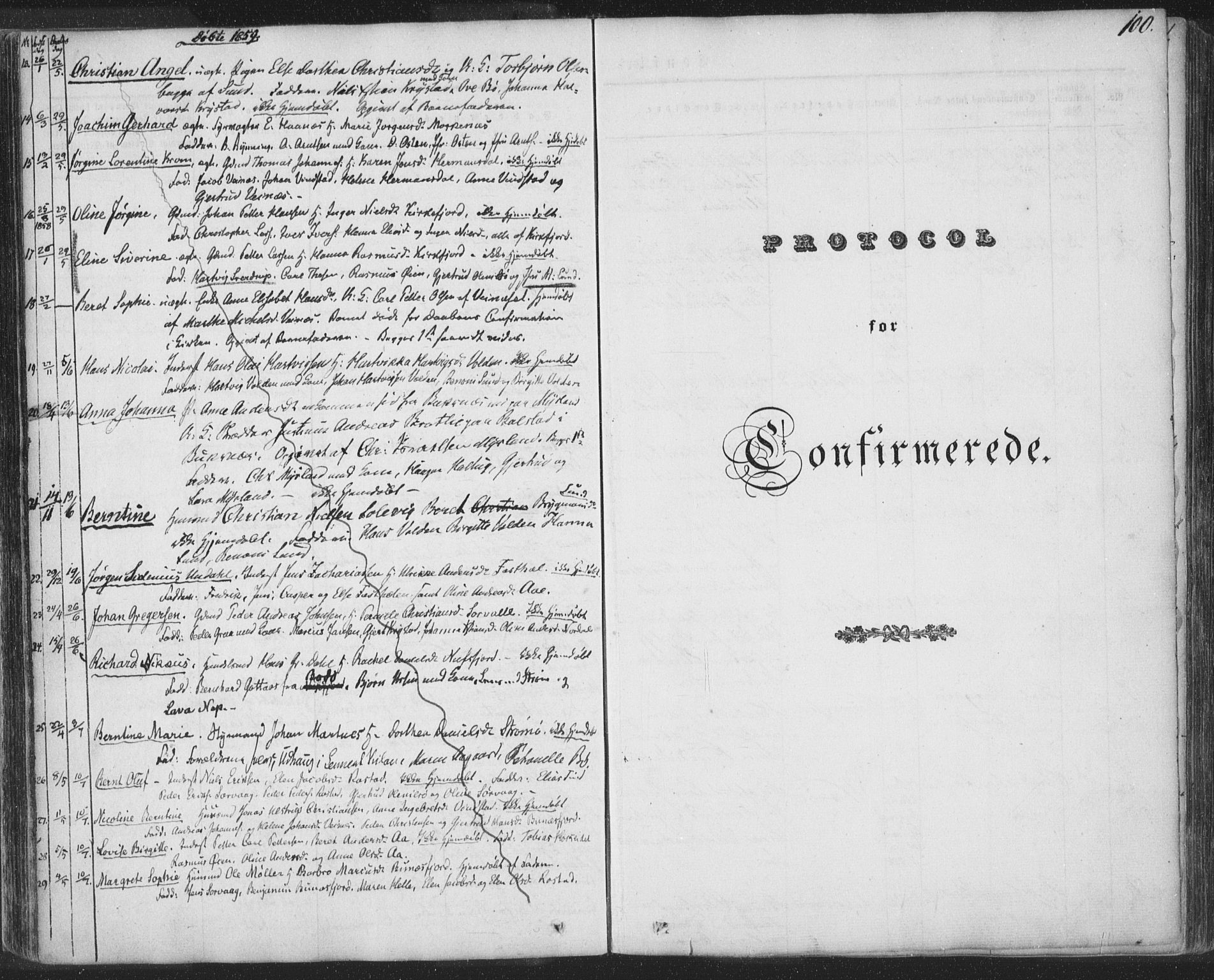 Ministerialprotokoller, klokkerbøker og fødselsregistre - Nordland, SAT/A-1459/885/L1202: Parish register (official) no. 885A03, 1838-1859, p. 100