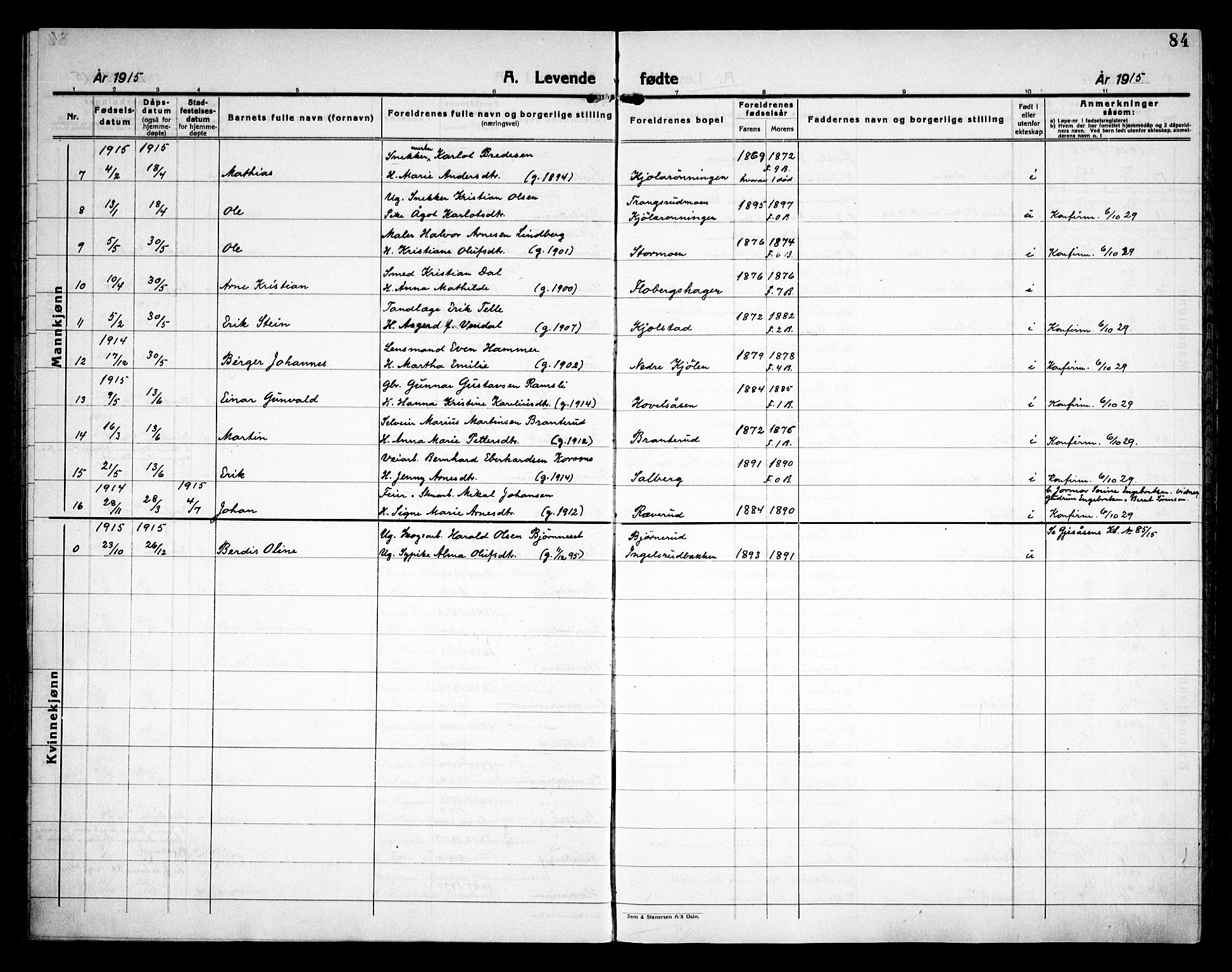 Åsnes prestekontor, AV/SAH-PREST-042/H/Ha/Haa/L0000C: Parish register (official) no. 0A, 1890-1929, p. 84