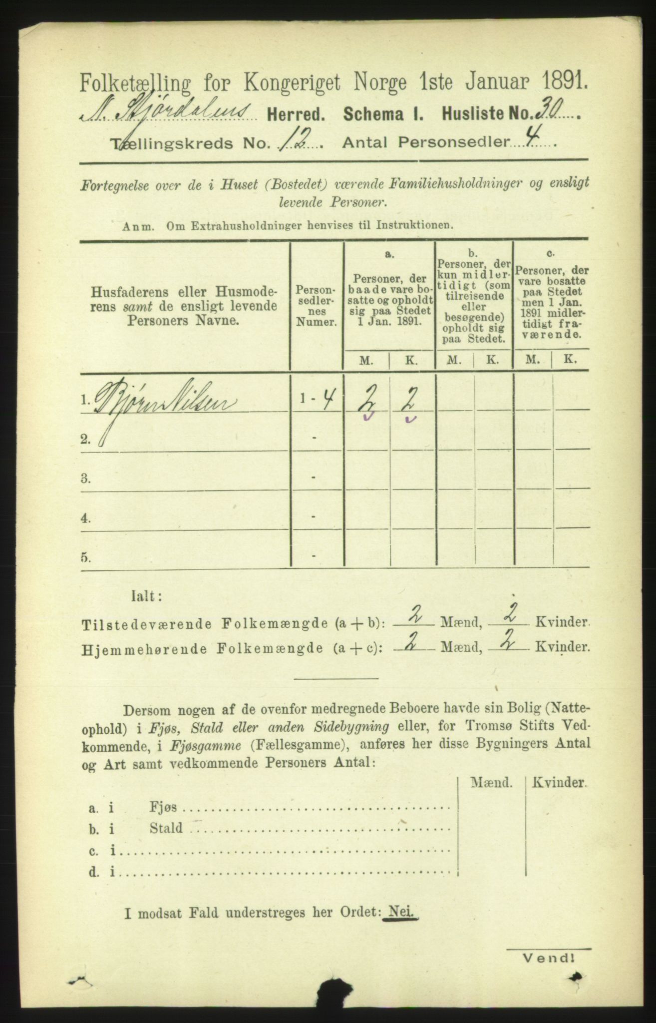 RA, 1891 census for 1714 Nedre Stjørdal, 1891, p. 6000