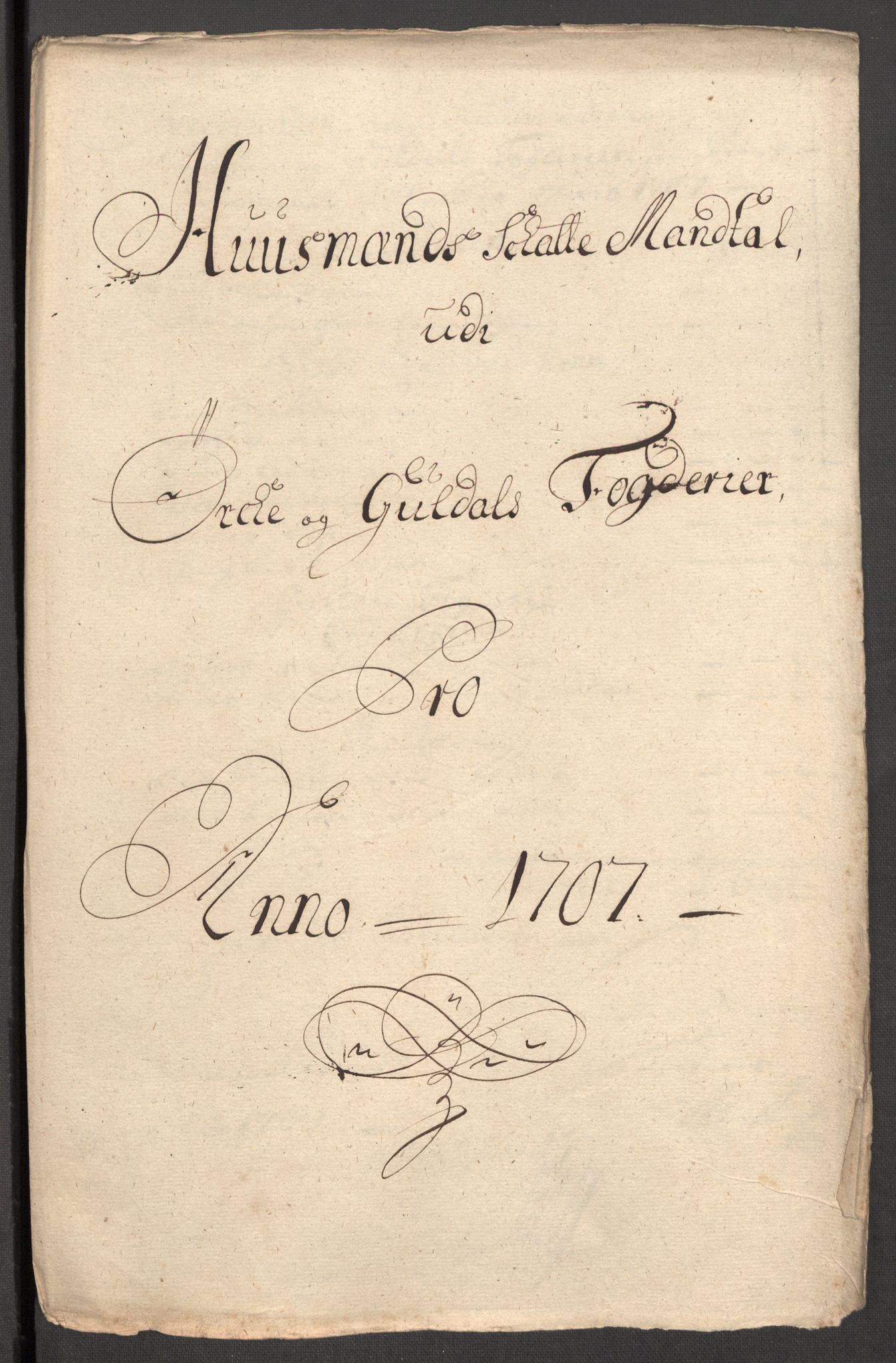 Rentekammeret inntil 1814, Reviderte regnskaper, Fogderegnskap, RA/EA-4092/R60/L3957: Fogderegnskap Orkdal og Gauldal, 1707, p. 225