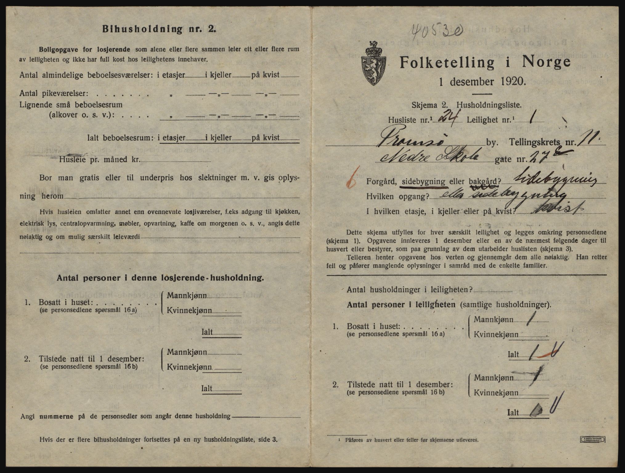 SATØ, 1920 census for Tromsø, 1920, p. 5667