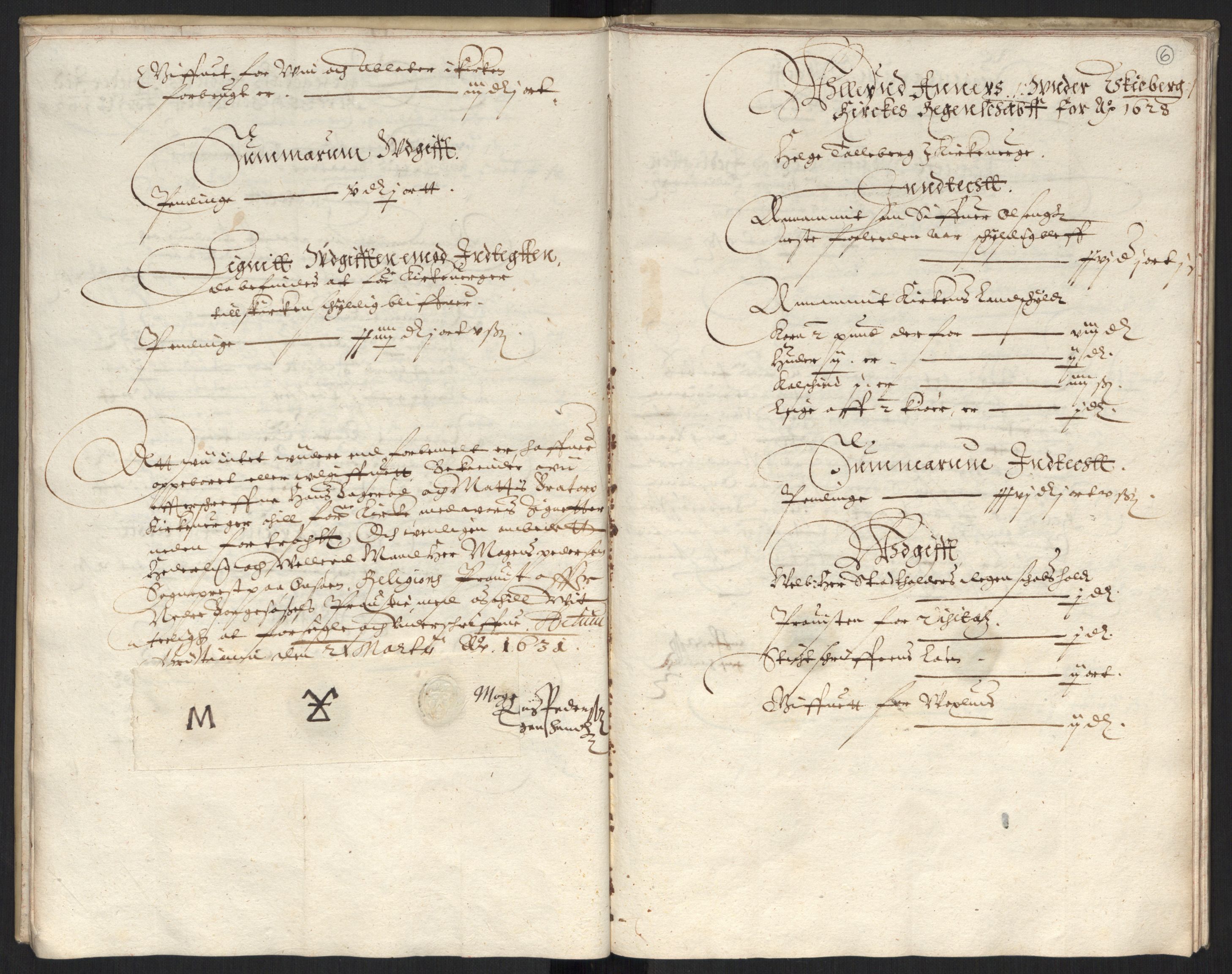 Rentekammeret inntil 1814, Reviderte regnskaper, Kirkeregnskap, RA/EA-4067/Ra/L0004/0004: Kirkeregnskap / Noen resterende kirkeregnskaper for Oslo stift i Jens Juels tid, 1615-1628, p. 5b-6a