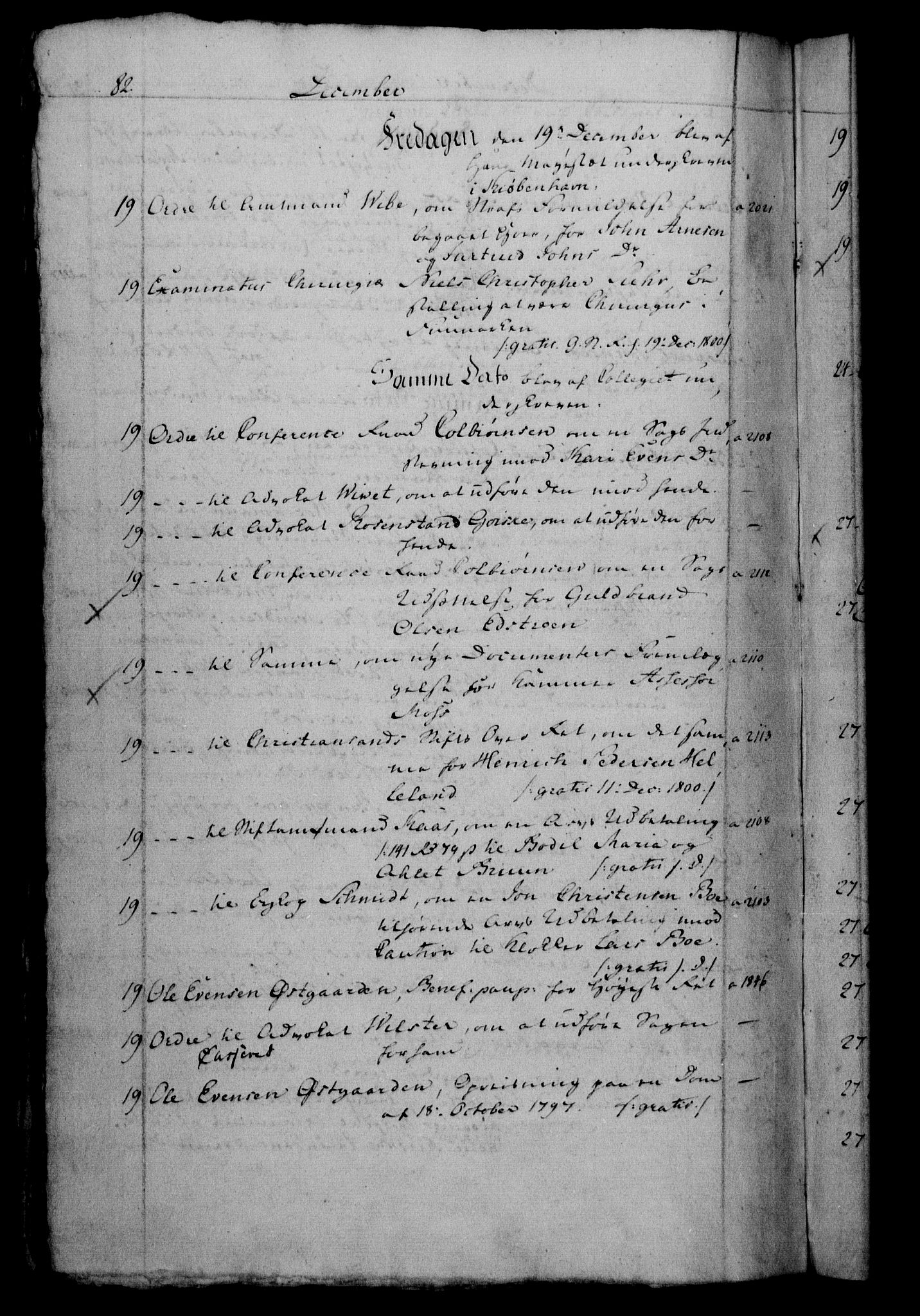 Danske Kanselli 1800-1814, RA/EA-3024/H/Hf/Hfb/Hfbc/L0001: Underskrivelsesbok m. register, 1800, p. 82