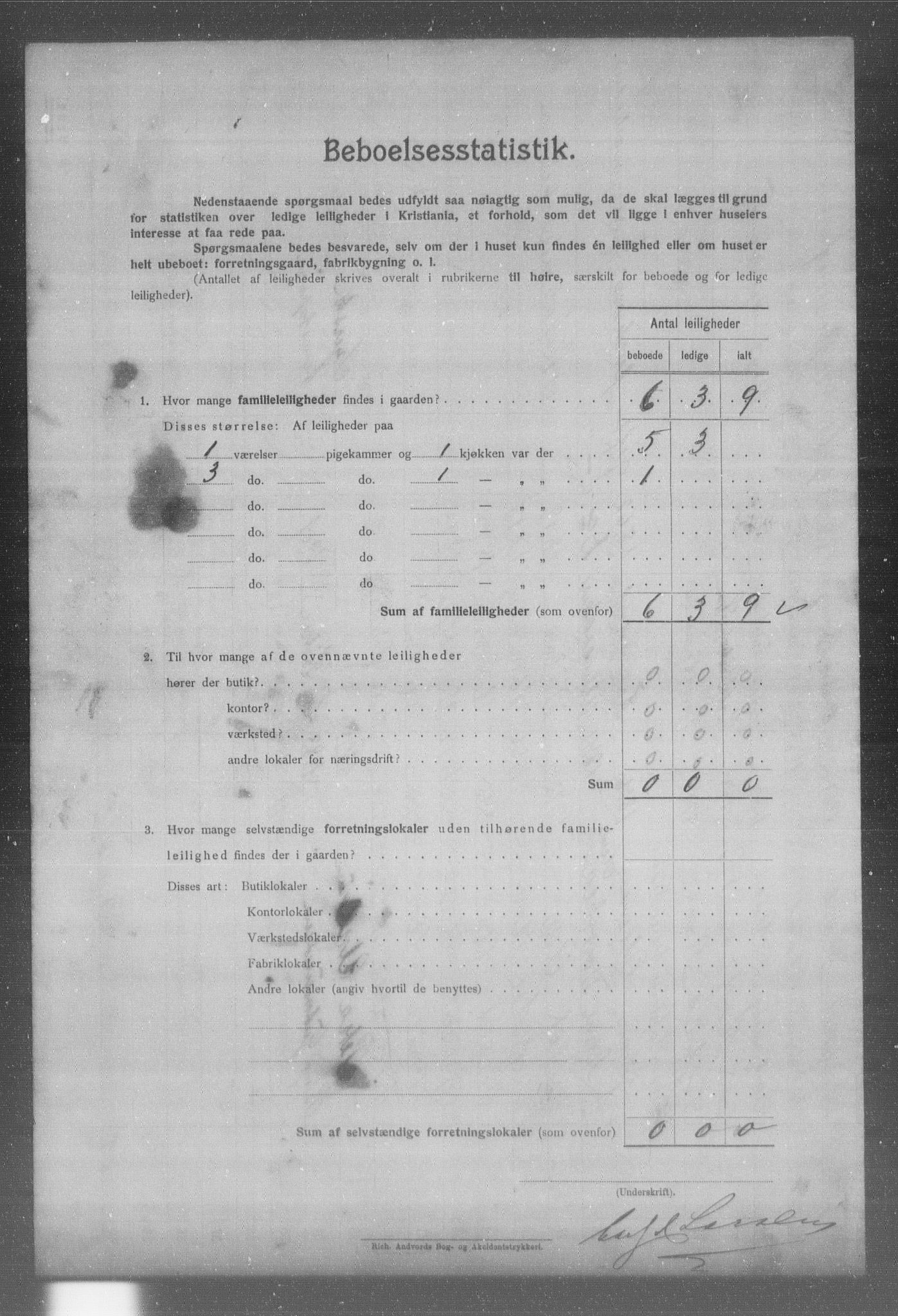 OBA, Municipal Census 1904 for Kristiania, 1904, p. 354