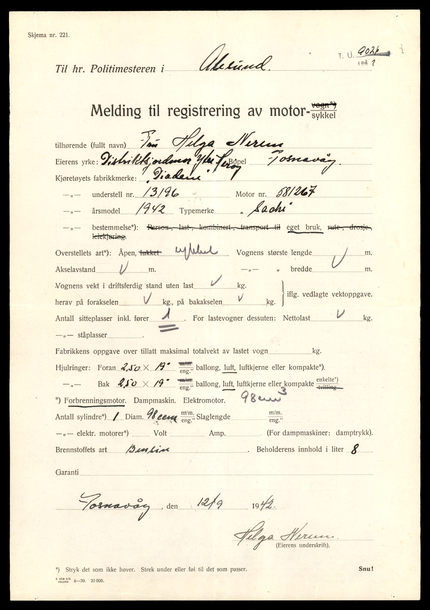 Møre og Romsdal vegkontor - Ålesund trafikkstasjon, AV/SAT-A-4099/F/Fe/L0028: Registreringskort for kjøretøy T 11290 - T 11429, 1927-1998, p. 877