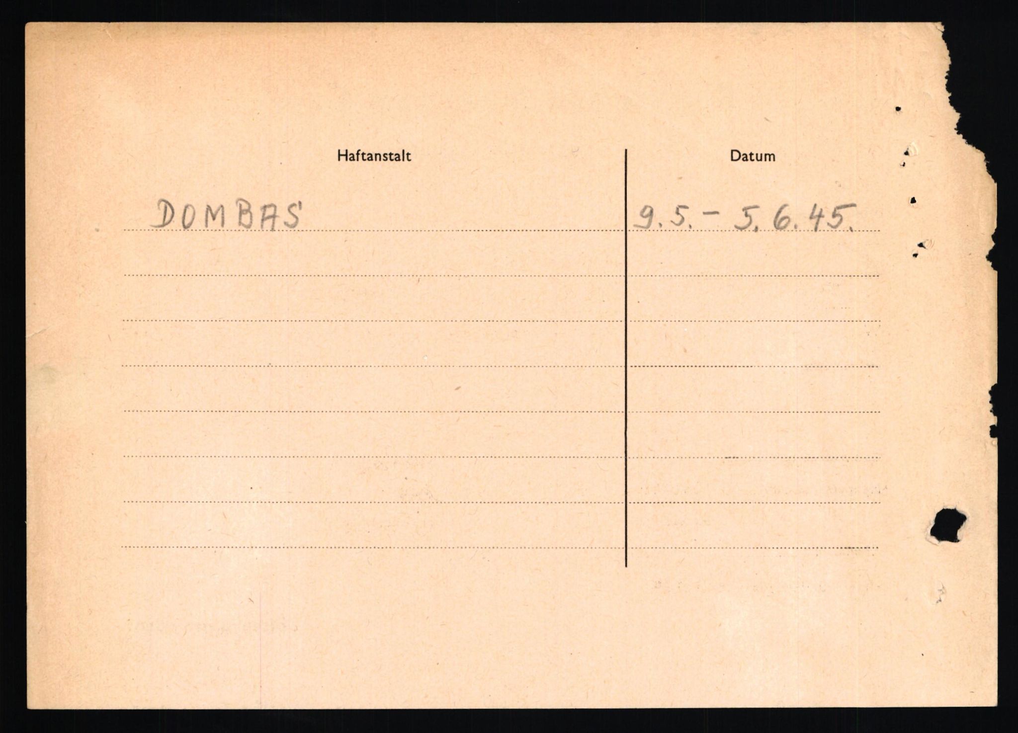 Forsvaret, Forsvarets overkommando II, AV/RA-RAFA-3915/D/Db/L0011: CI Questionaires. Tyske okkupasjonsstyrker i Norge. Tyskere., 1945-1946, p. 11
