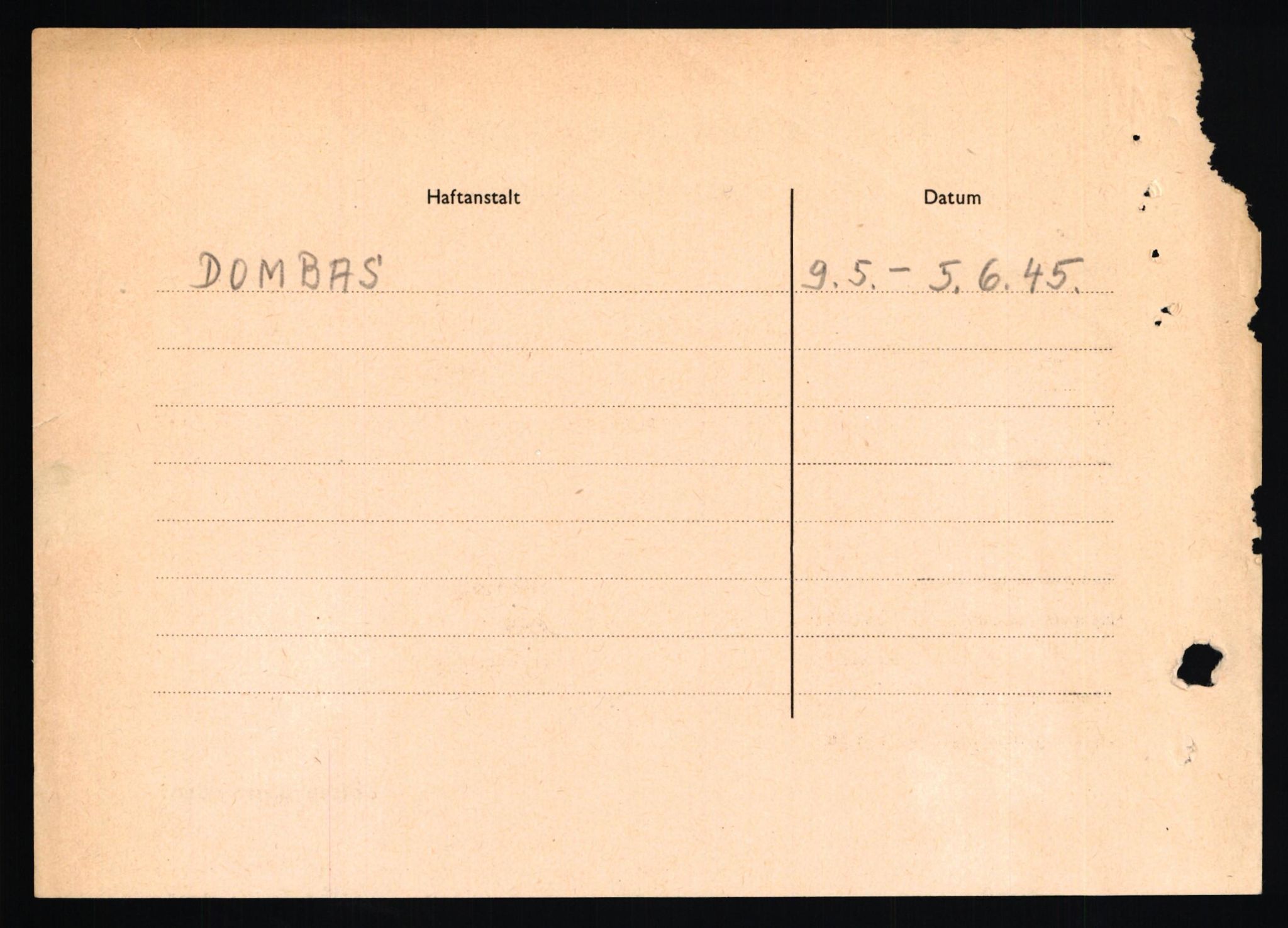 Forsvaret, Forsvarets overkommando II, RA/RAFA-3915/D/Db/L0011: CI Questionaires. Tyske okkupasjonsstyrker i Norge. Tyskere., 1945-1946, p. 11