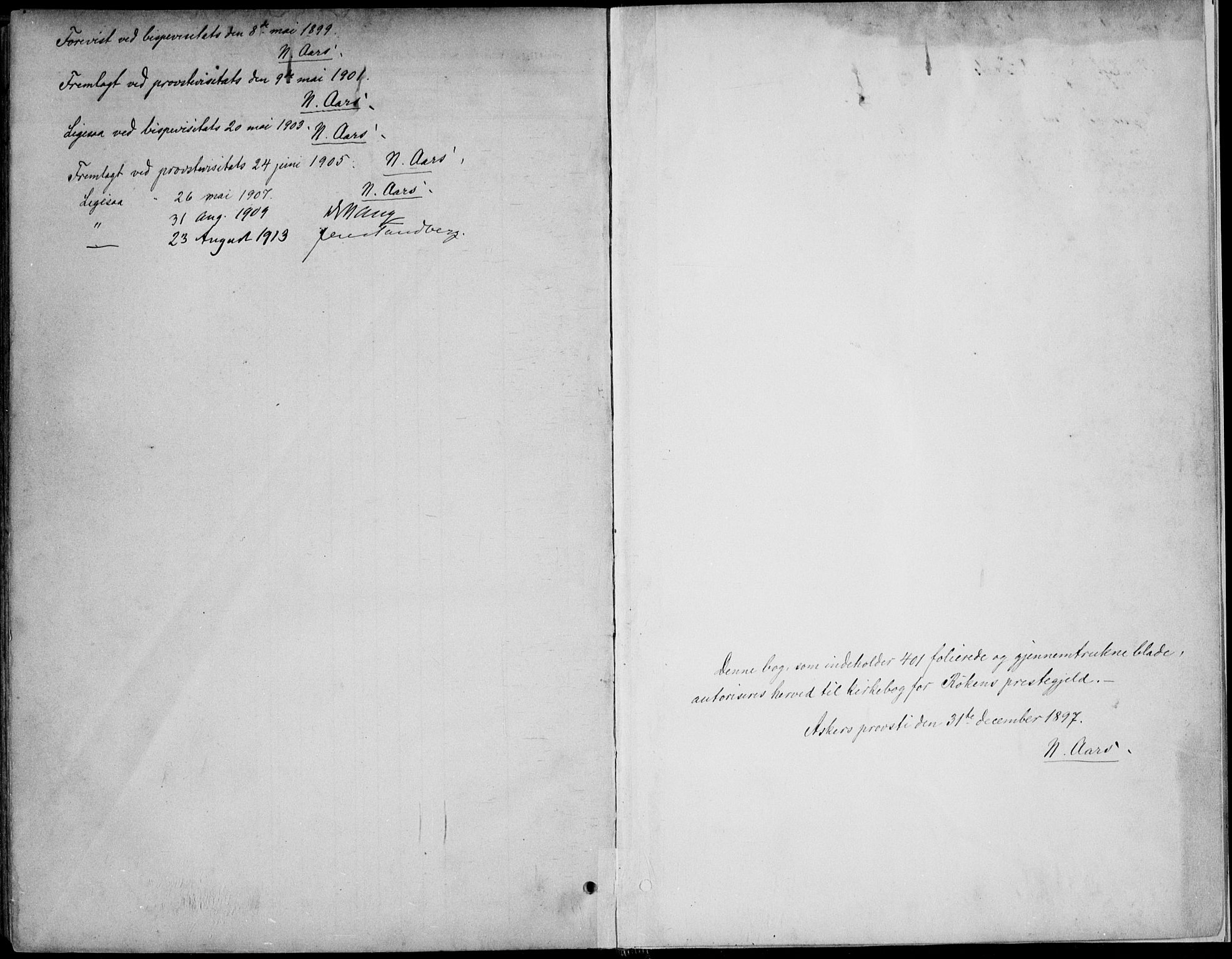 Røyken kirkebøker, AV/SAKO-A-241/F/Fa/L0009: Parish register (official) no. 9, 1898-1911