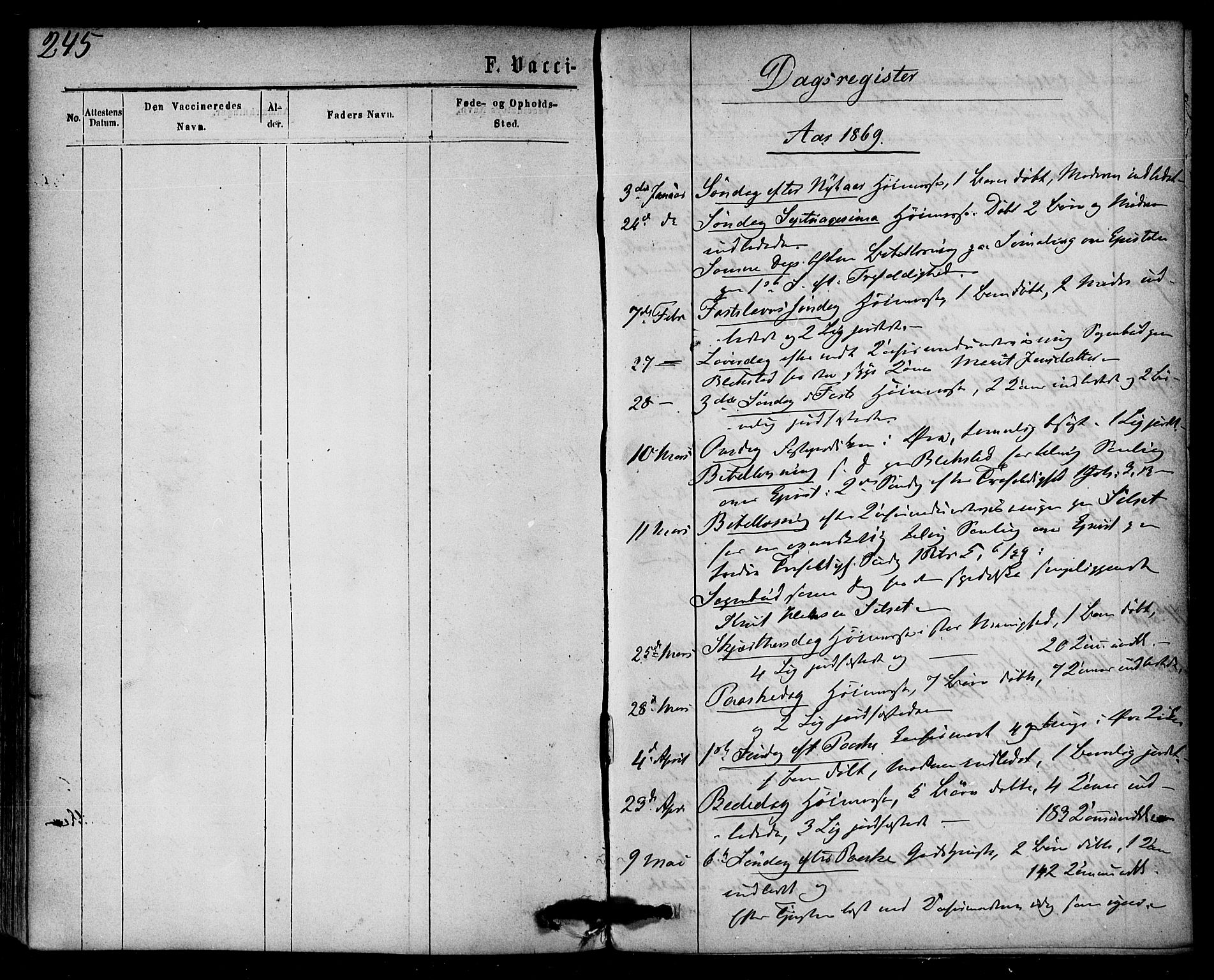 Ministerialprotokoller, klokkerbøker og fødselsregistre - Møre og Romsdal, SAT/A-1454/584/L0966: Parish register (official) no. 584A06, 1869-1878, p. 245