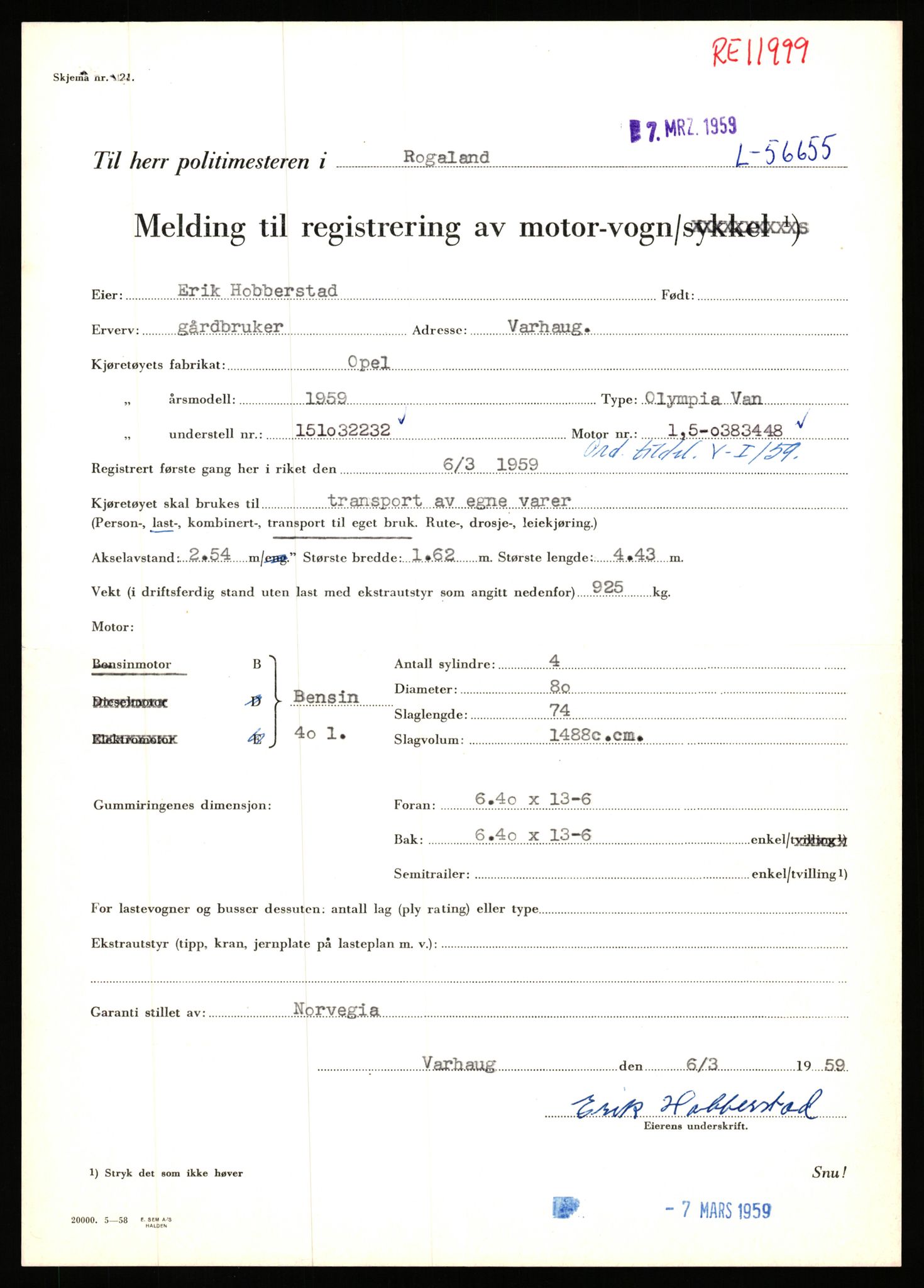 Stavanger trafikkstasjon, AV/SAST-A-101942/0/F/L0056: L-56500 - L-57199, 1930-1971, p. 462