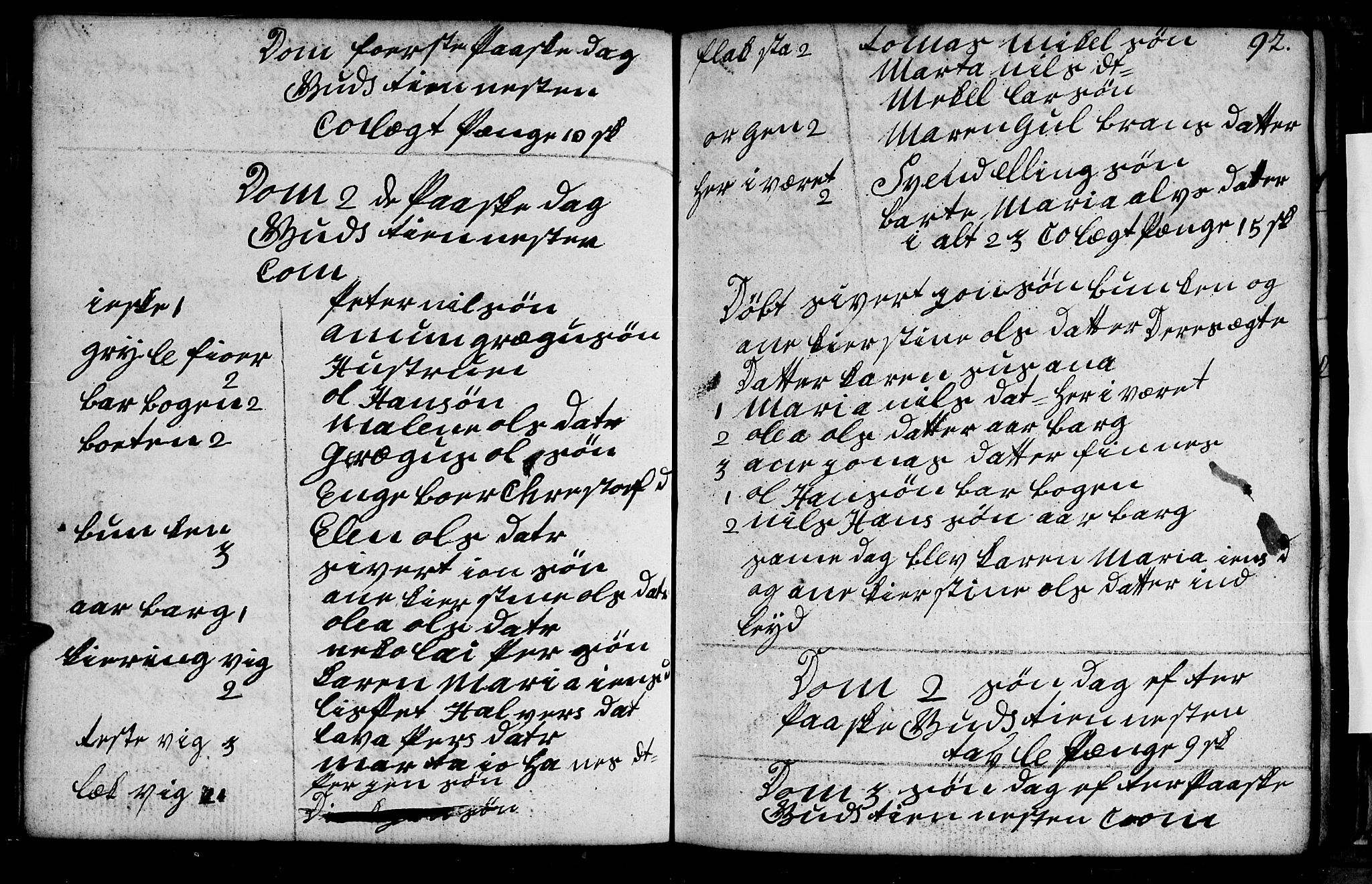 Berg sokneprestkontor, AV/SATØ-S-1318/G/Ga/Gab/L0010klokker: Parish register (copy) no. 10, 1783-1811, p. 92