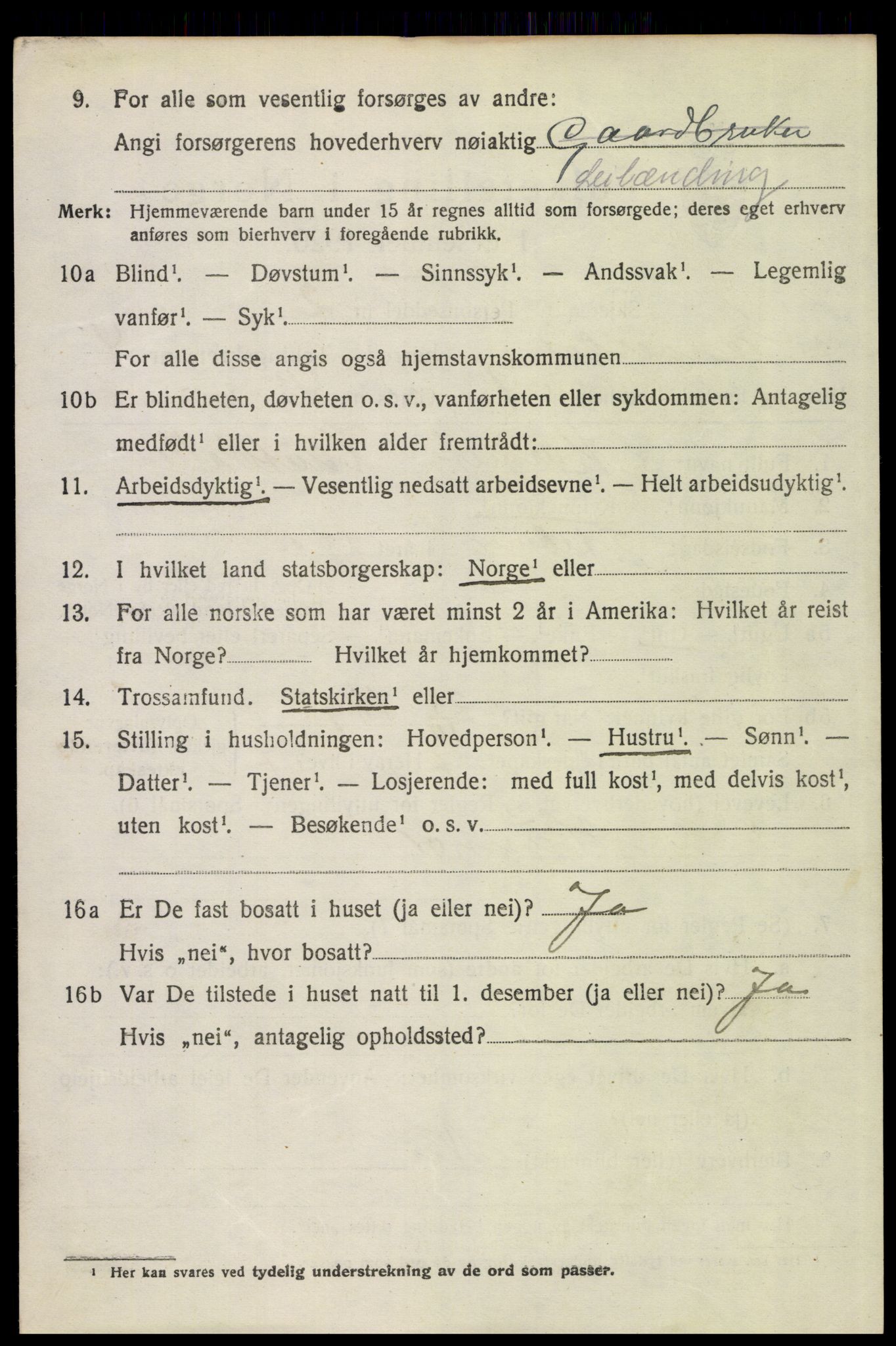 SAH, 1920 census for Engerdal, 1920, p. 2248