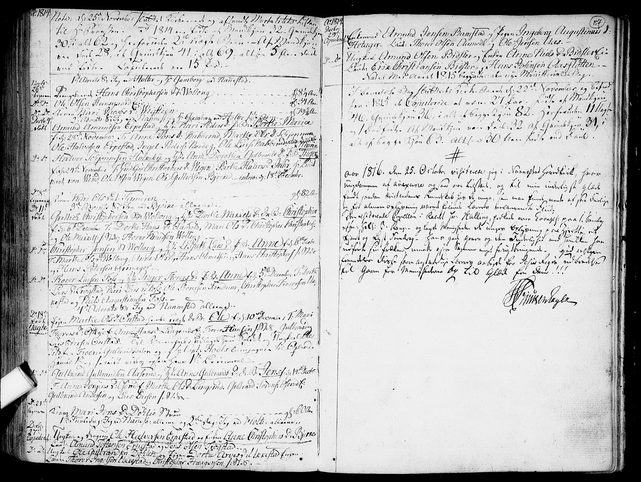 Nannestad prestekontor Kirkebøker, SAO/A-10414a/F/Fa/L0008: Parish register (official) no. I 8, 1791-1814, p. 157