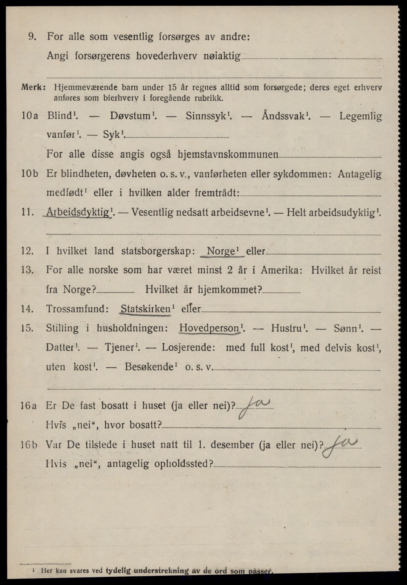 SAT, 1920 census for Hen, 1920, p. 1439