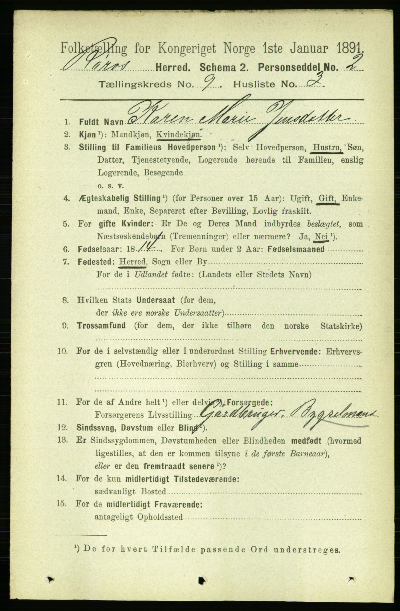 RA, 1891 census for 1640 Røros, 1891, p. 1828