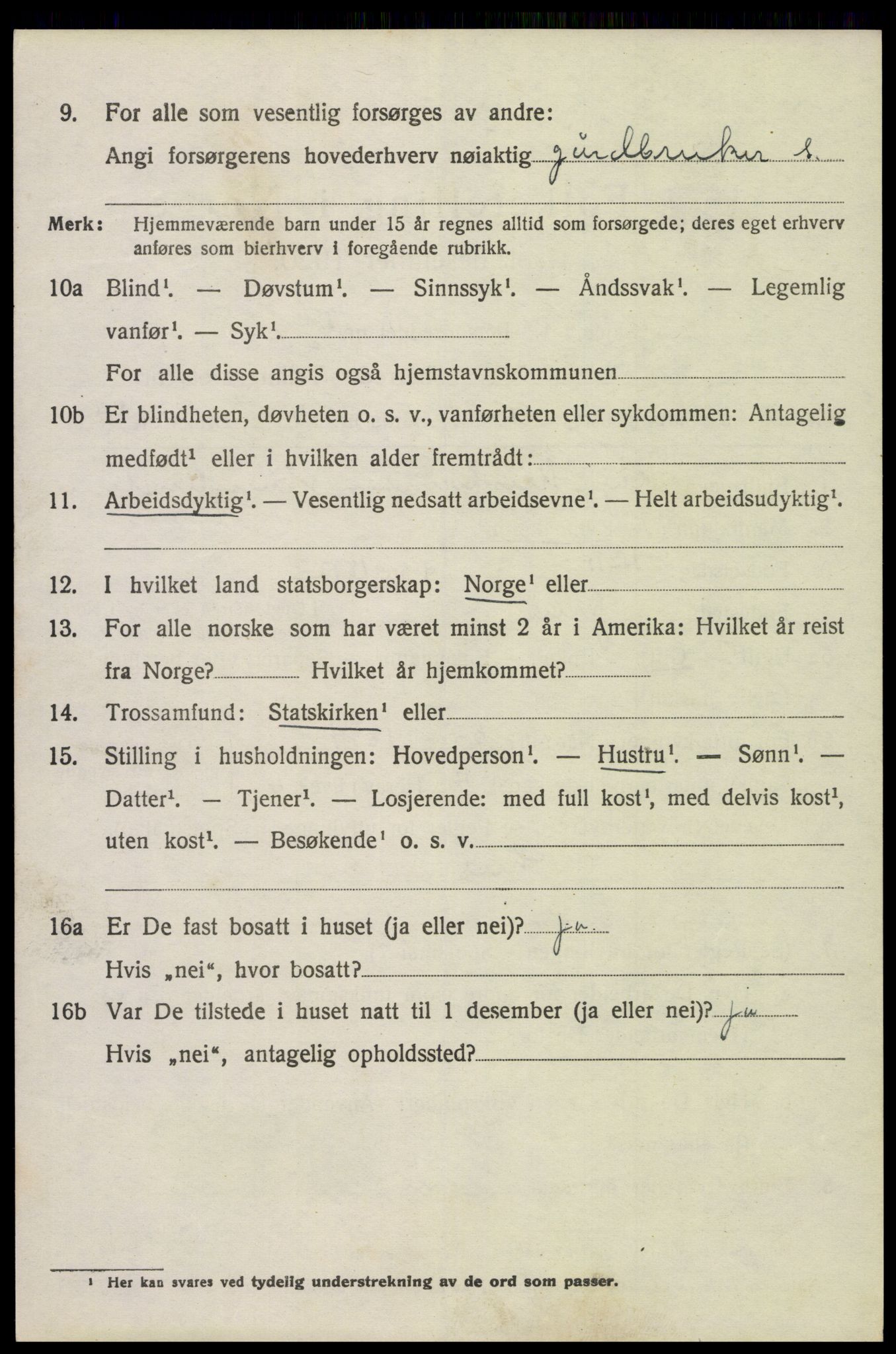 SAH, 1920 census for Grue, 1920, p. 3784