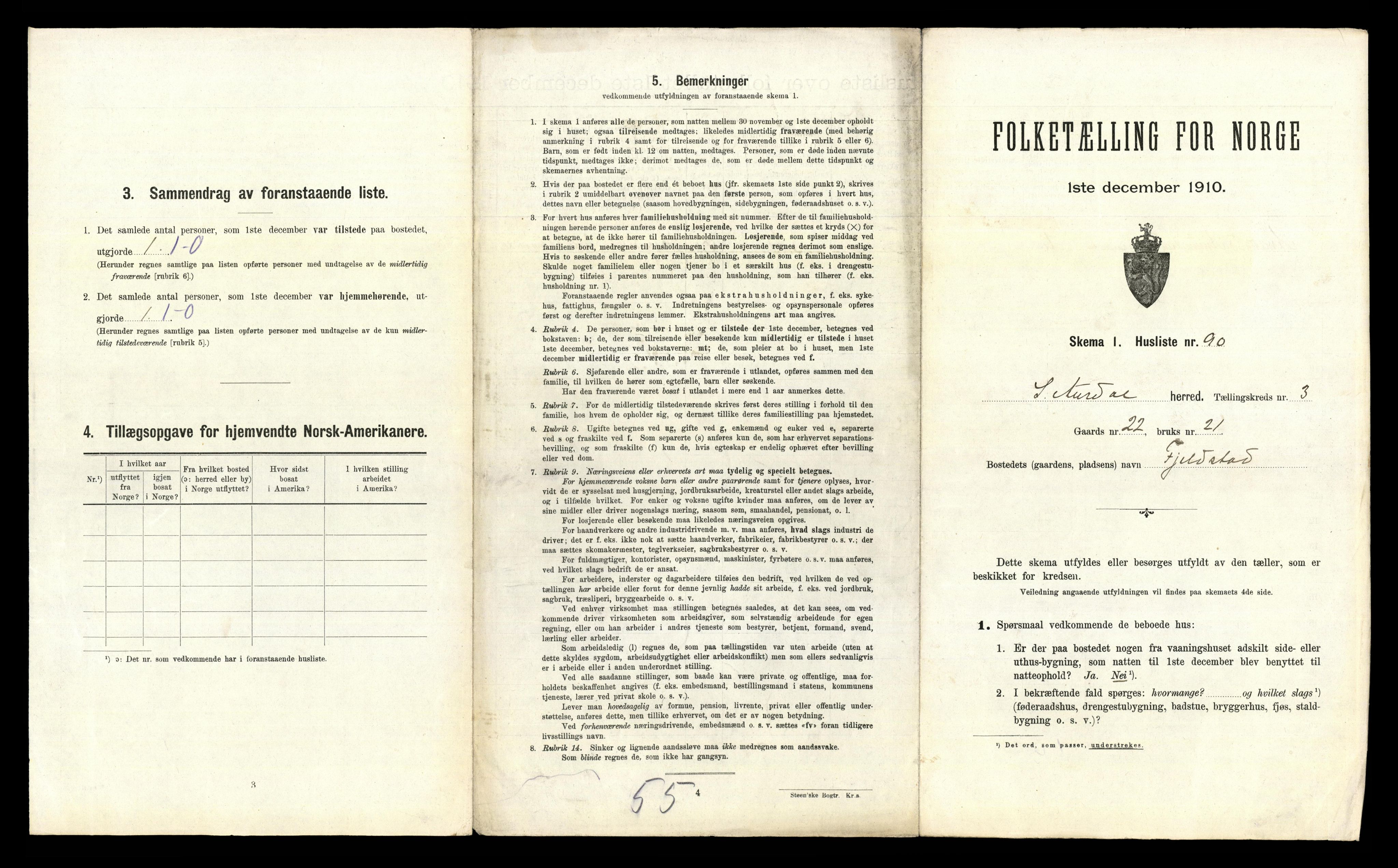 RA, 1910 census for Sør-Aurdal, 1910, p. 445