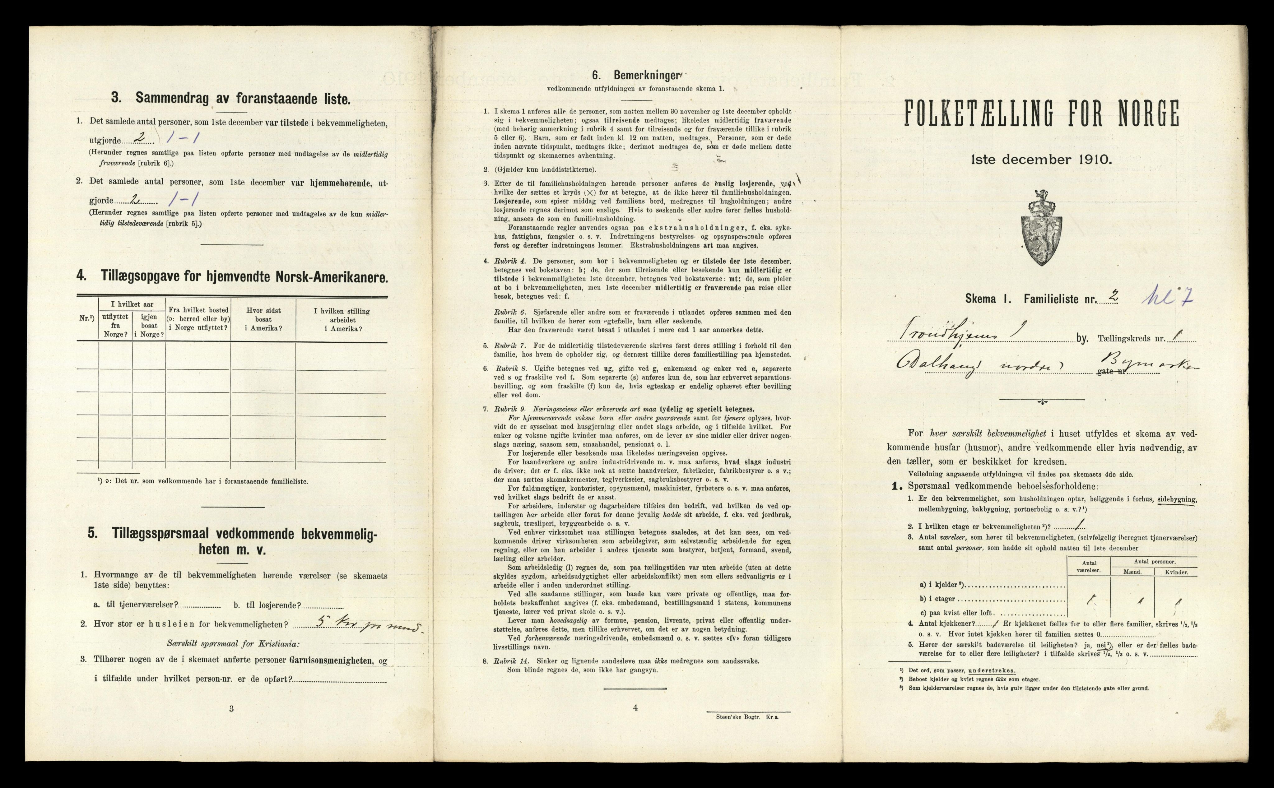 RA, 1910 census for Trondheim, 1910, p. 321