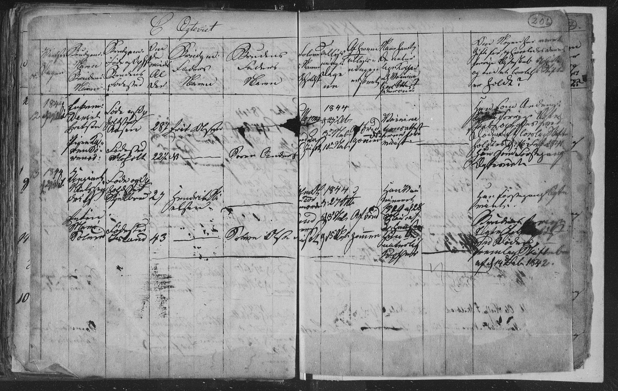 Siljan kirkebøker, AV/SAKO-A-300/G/Ga/L0001: Parish register (copy) no. 1, 1827-1847, p. 206