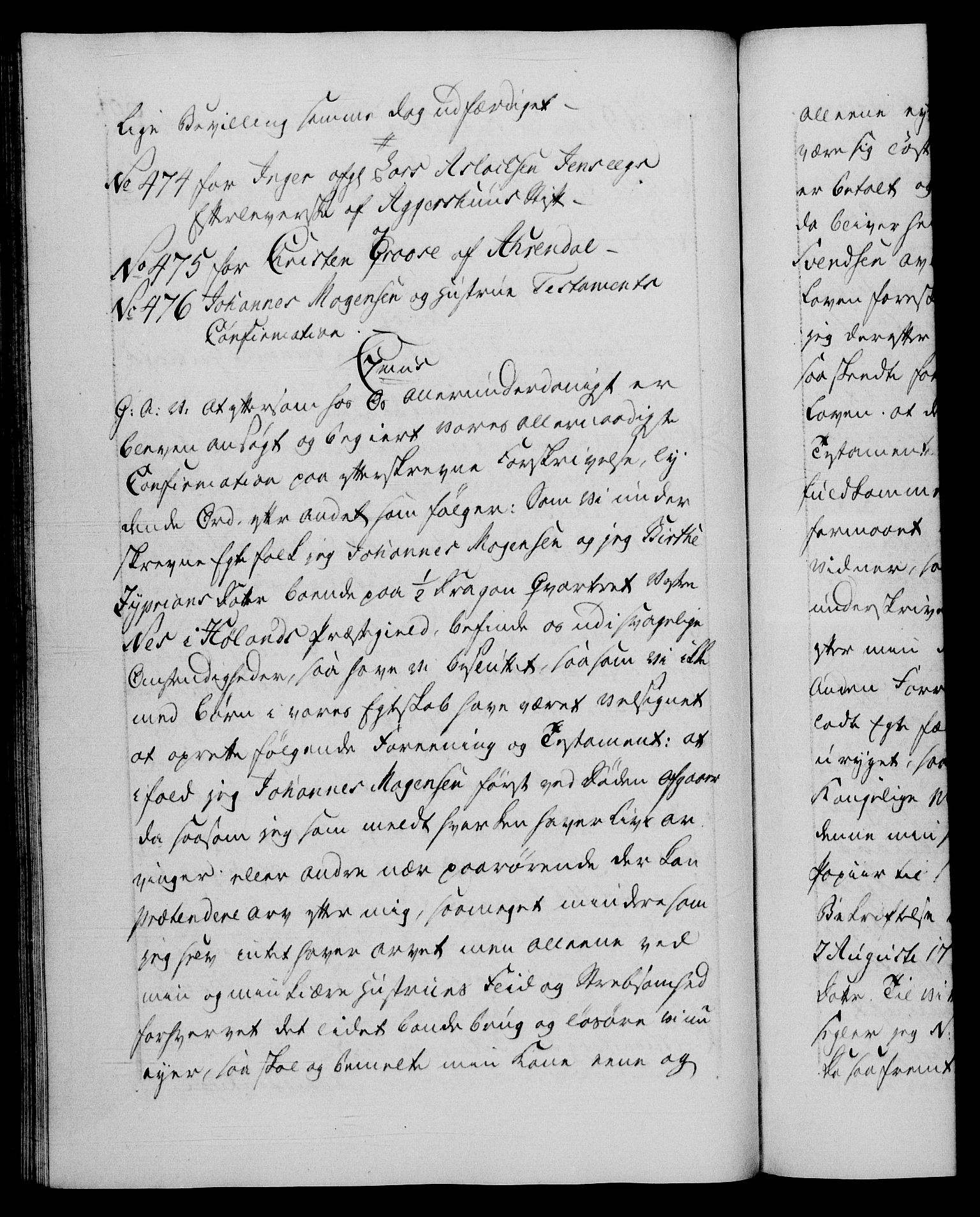 Danske Kanselli 1572-1799, RA/EA-3023/F/Fc/Fca/Fcaa/L0051: Norske registre, 1786-1787, p. 601b