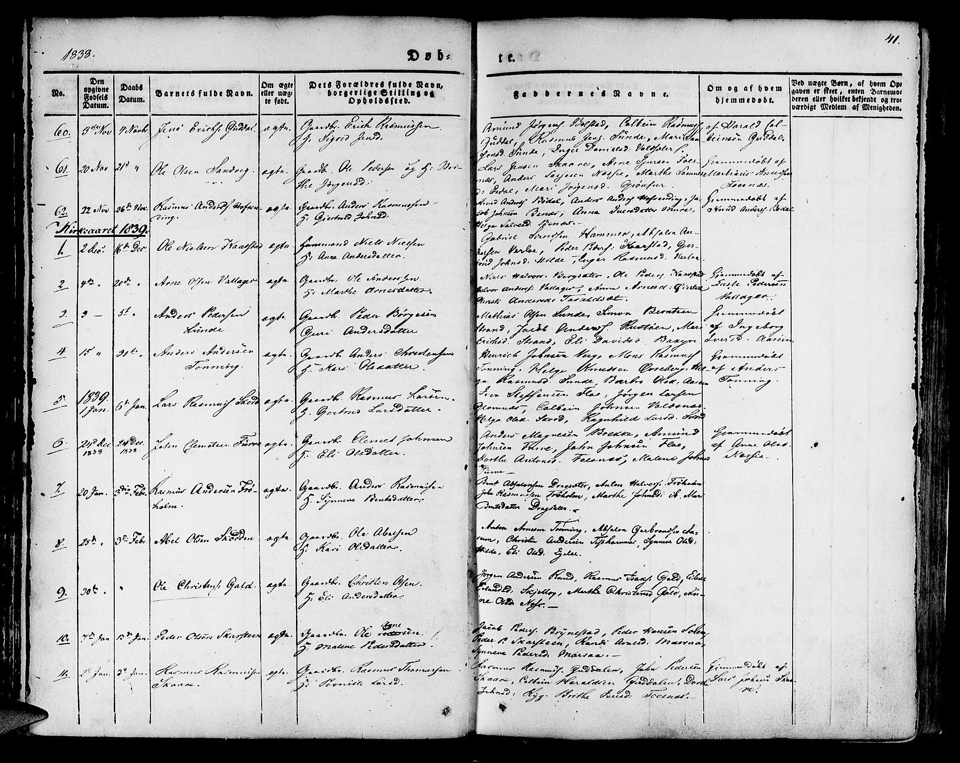 Innvik sokneprestembete, SAB/A-80501: Parish register (official) no. A 4I, 1831-1846, p. 41