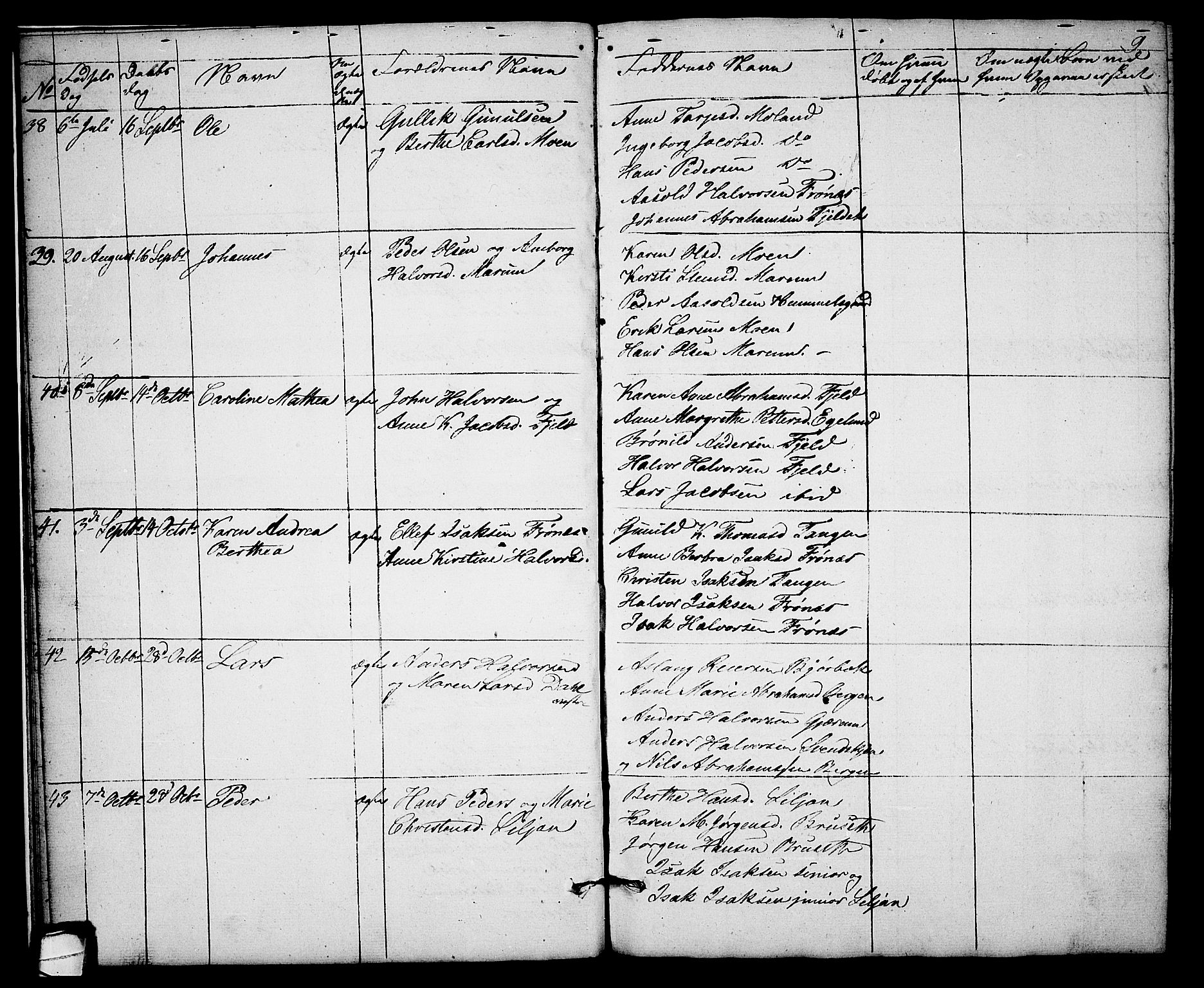 Solum kirkebøker, AV/SAKO-A-306/G/Gb/L0001: Parish register (copy) no. II 1, 1848-1859, p. 9