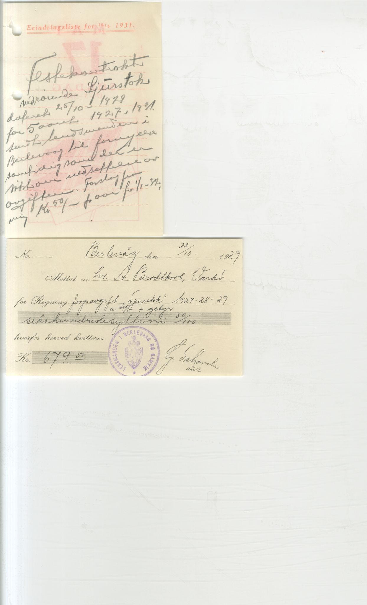 Brodtkorb handel A/S, VAMU/A-0001/Q/Qb/L0003: Faste eiendommer i Vardø Herred, 1862-1939, p. 385