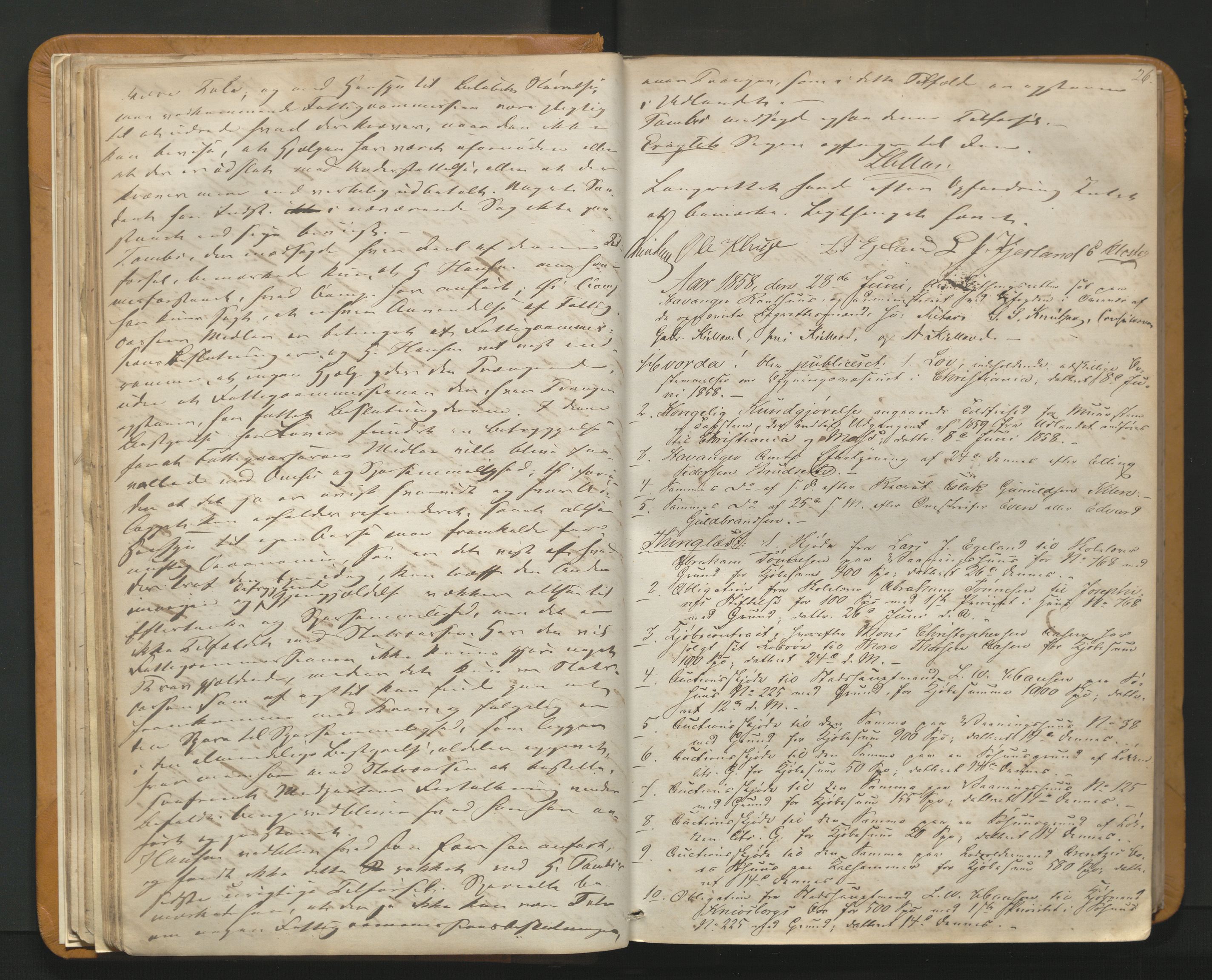 Stavanger byfogd, AV/SAST-A-101408/001/3/30/30BA/L0058: Bytingprotkoll, 1858-1865, p. 25b-26a