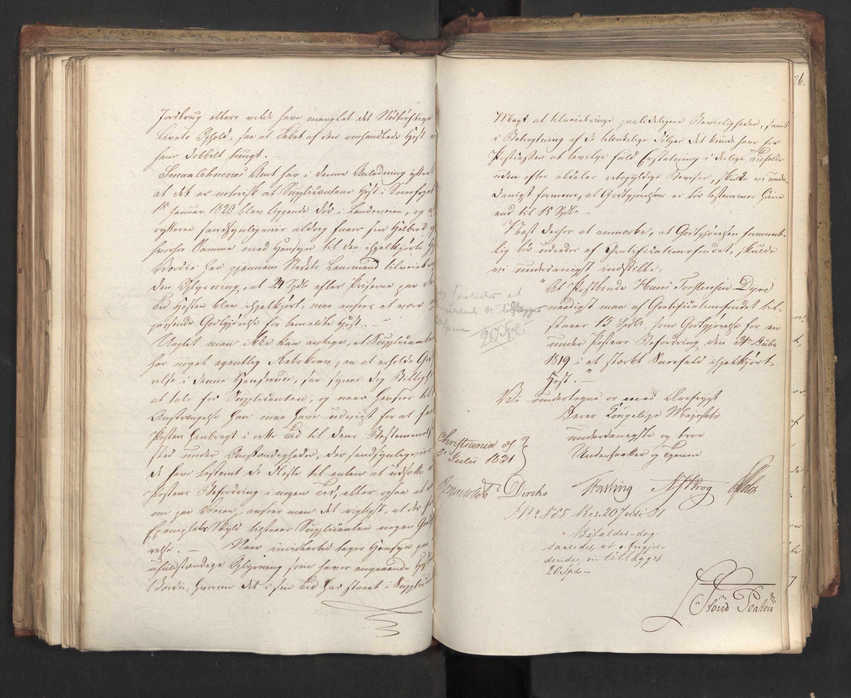 Statsrådsavdelingen i Stockholm, AV/RA-S-1003/D/Da/L0072: Regjeringsinnstillinger nr. 1365-1533, 1831, p. 240
