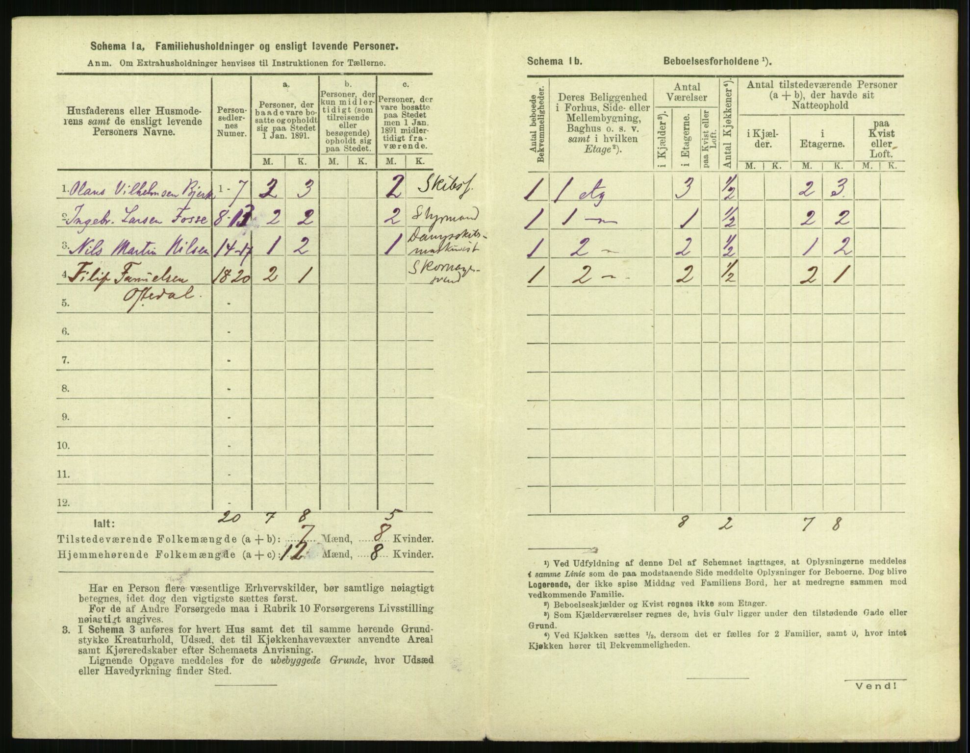 RA, 1891 census for 1103 Stavanger, 1891, p. 4584