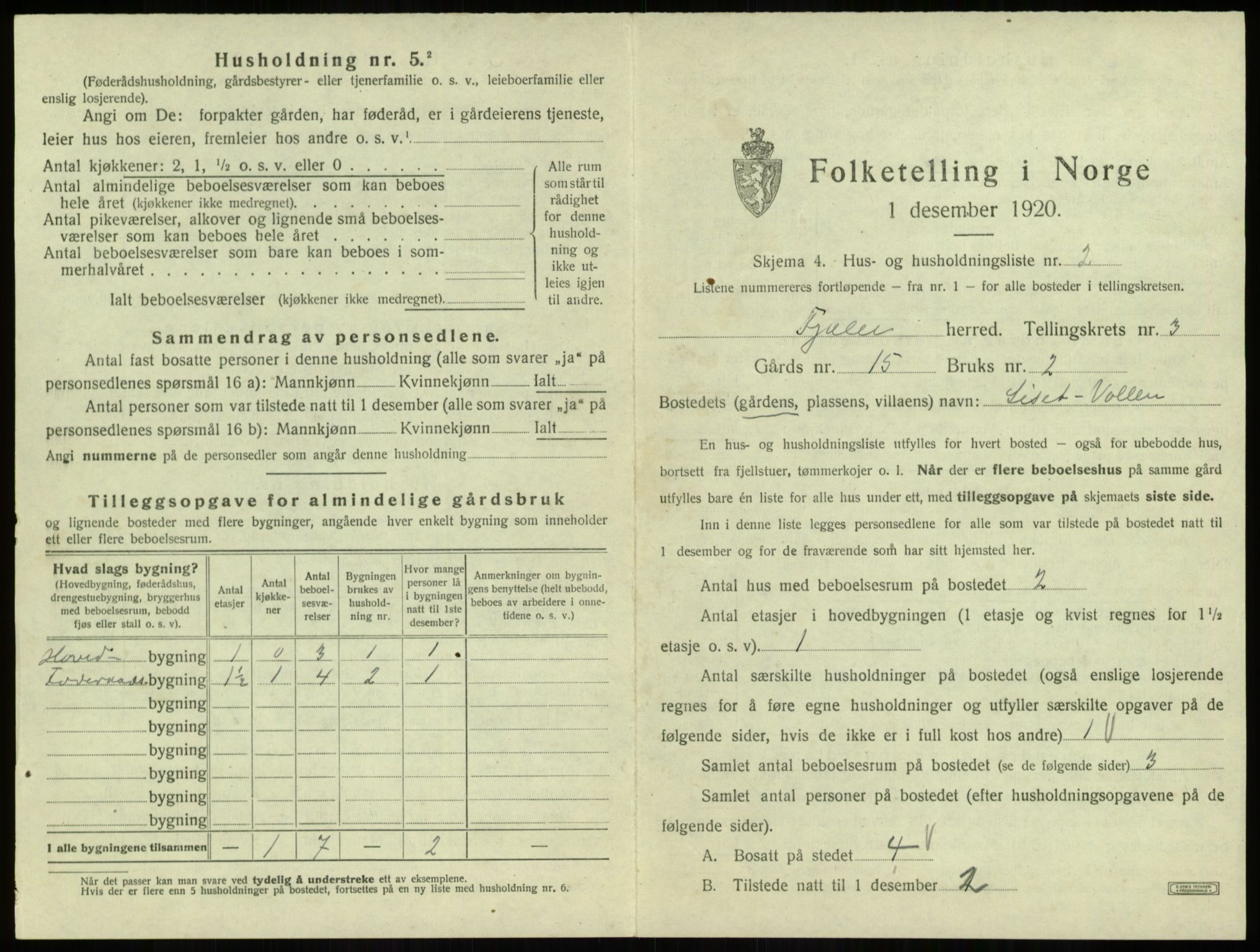 SAB, 1920 census for Fjaler, 1920, p. 304