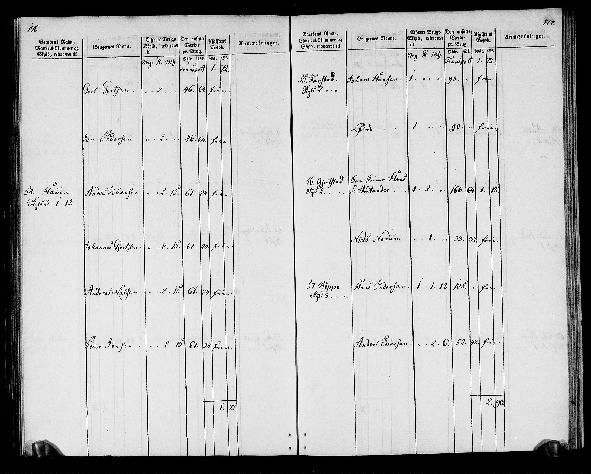 Rentekammeret inntil 1814, Realistisk ordnet avdeling, AV/RA-EA-4070/N/Ne/Nea/L0164: Vesterålen, Andenes og Lofoten fogderi. Oppebørselsregister, 1803, p. 91