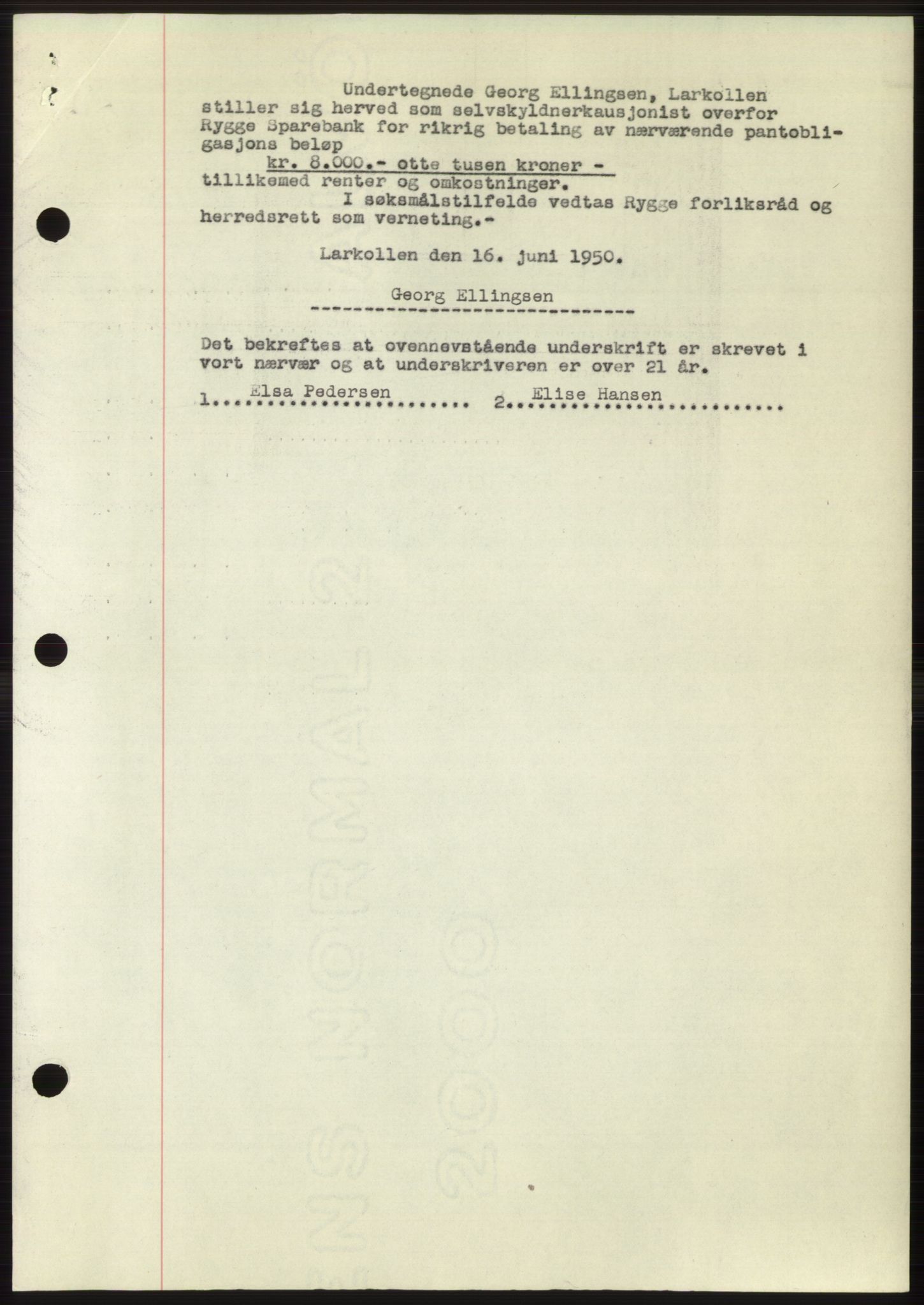 Moss sorenskriveri, AV/SAO-A-10168: Mortgage book no. B24, 1950-1950, Diary no: : 1822/1950