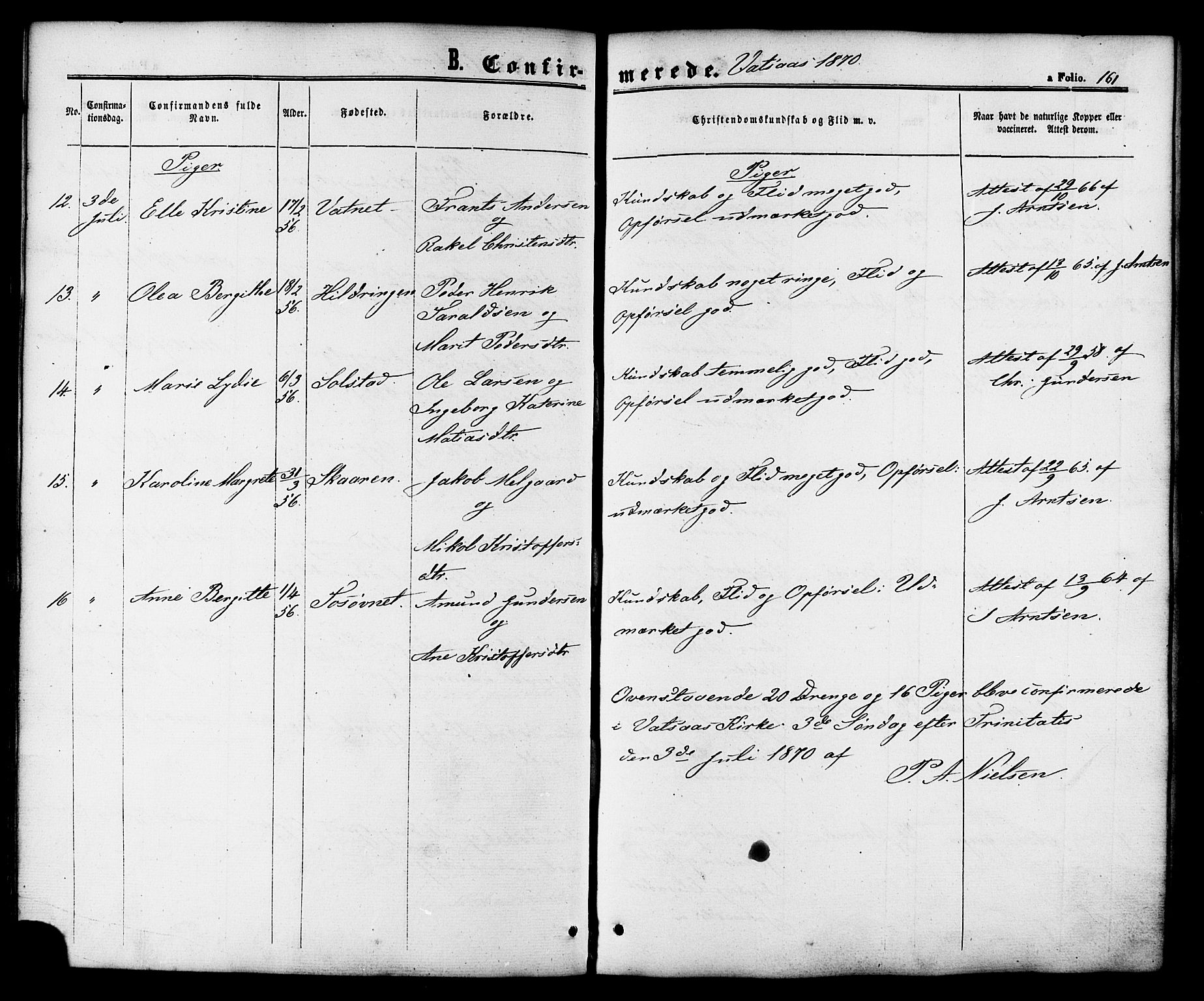 Ministerialprotokoller, klokkerbøker og fødselsregistre - Nordland, AV/SAT-A-1459/810/L0146: Parish register (official) no. 810A08 /1, 1862-1874, p. 161