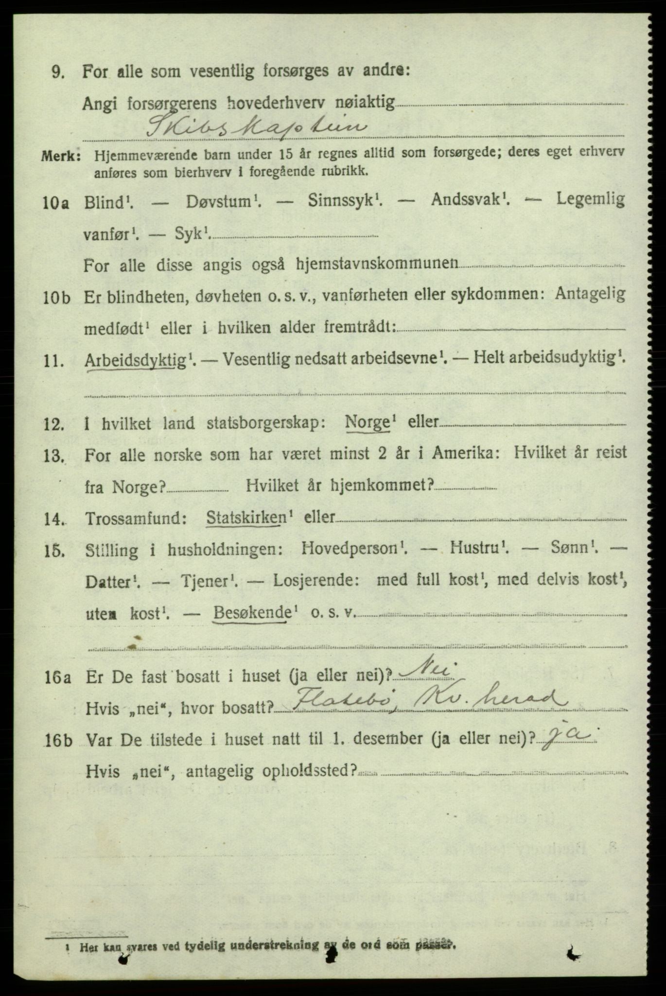 SAB, 1920 census for Kvinnherad, 1920, p. 7141