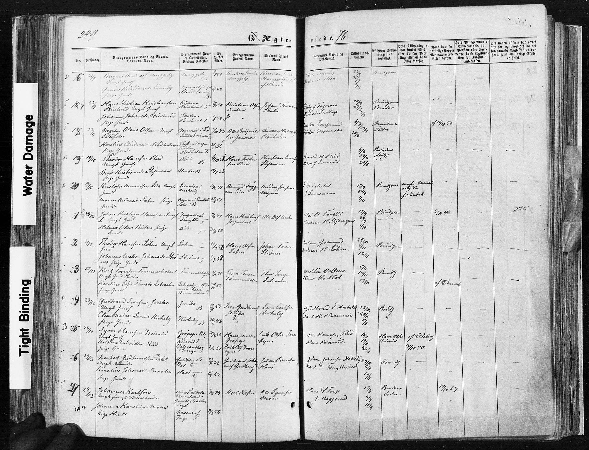Trøgstad prestekontor Kirkebøker, SAO/A-10925/F/Fa/L0009: Parish register (official) no. I 9, 1865-1877, p. 249