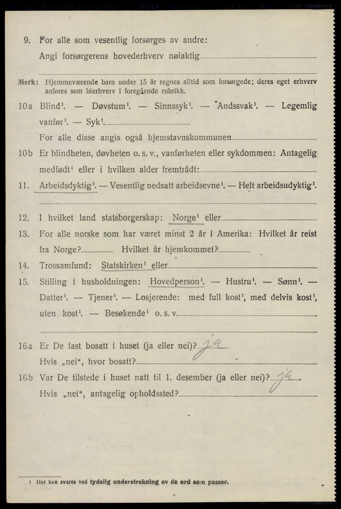 SAO, 1920 census for Høland, 1920, p. 9092