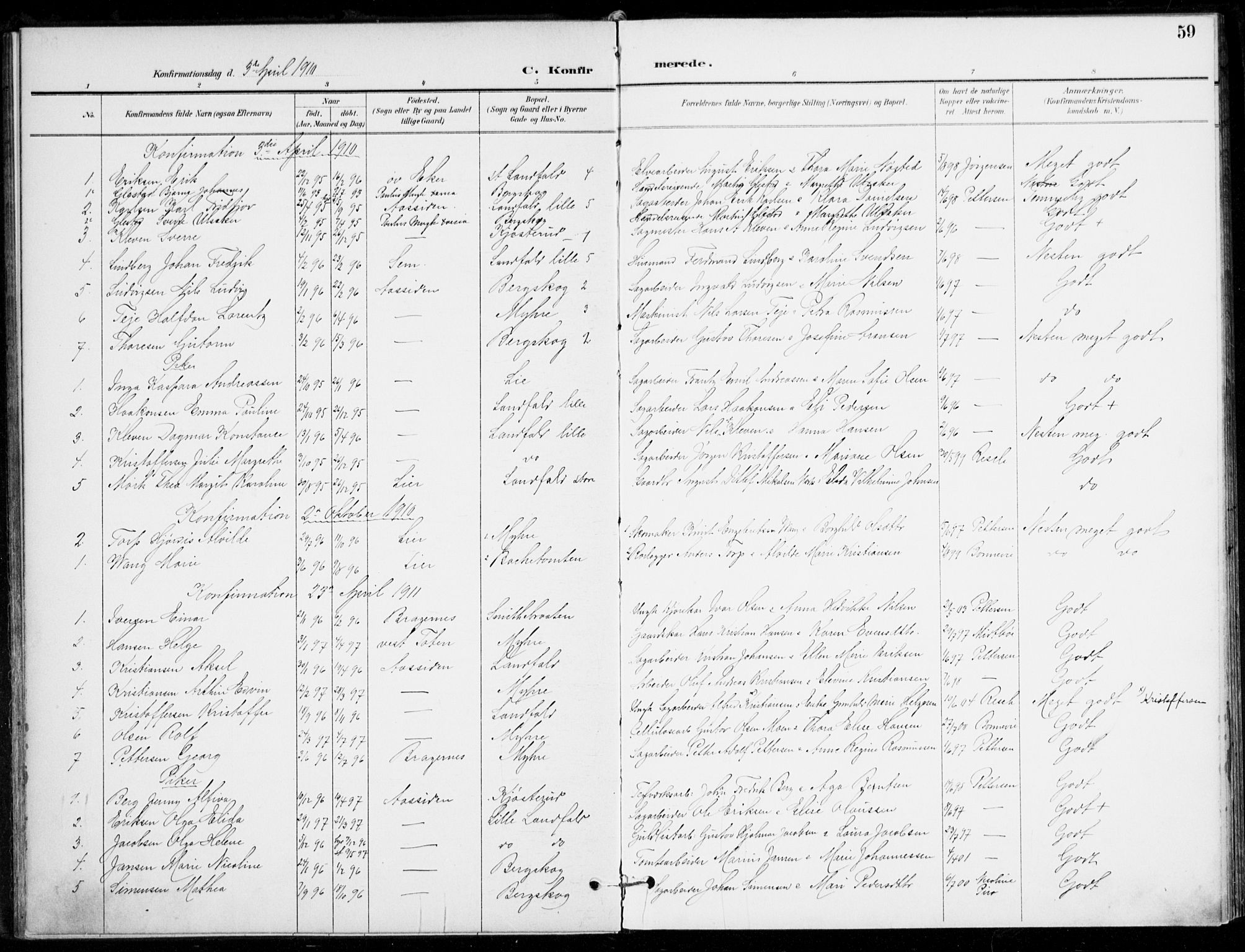 Åssiden kirkebøker, SAKO/A-251/F/Fa/L0002: Parish register (official) no. 2, 1896-1916, p. 59