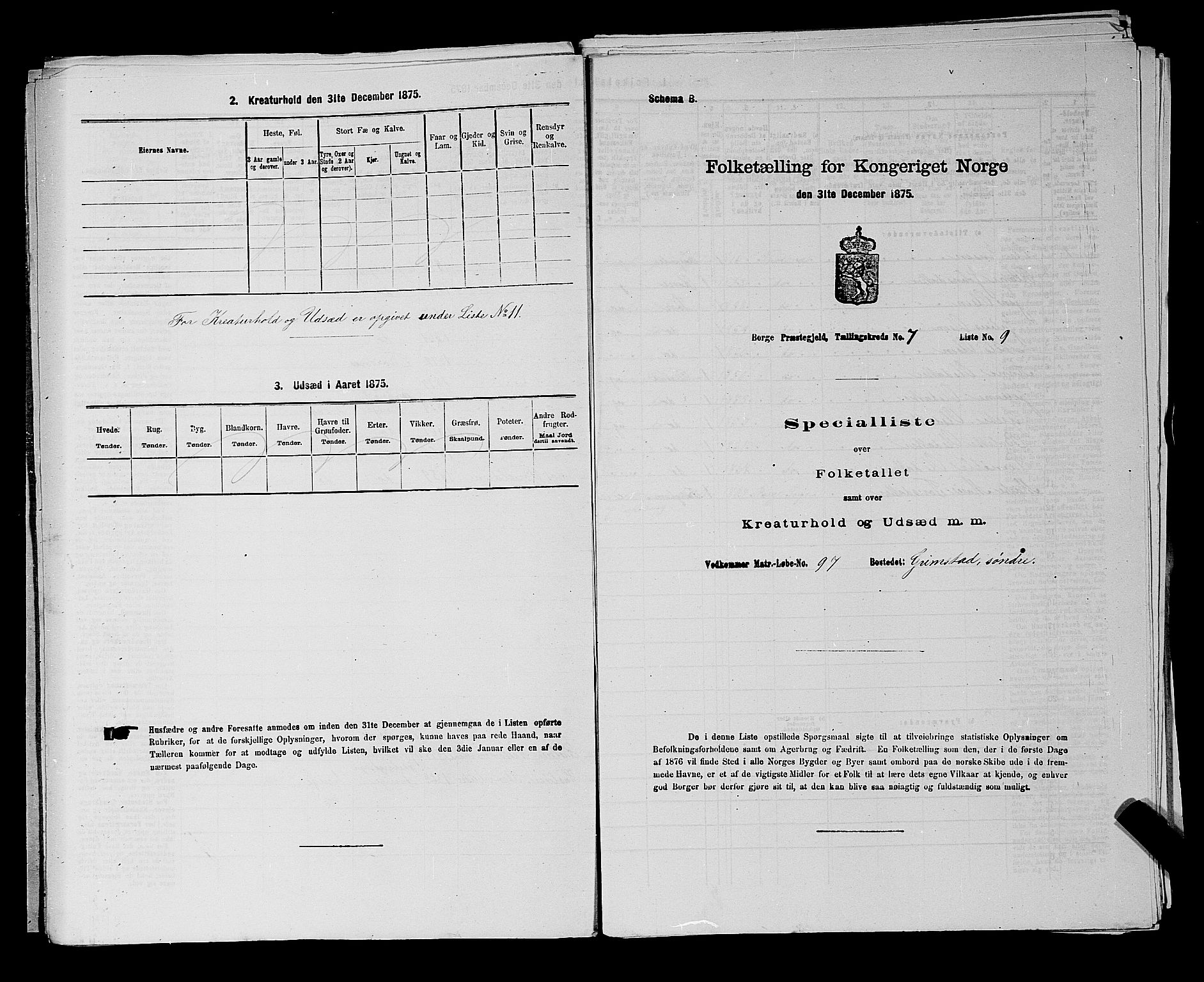 RA, 1875 census for 0113P Borge, 1875, p. 979