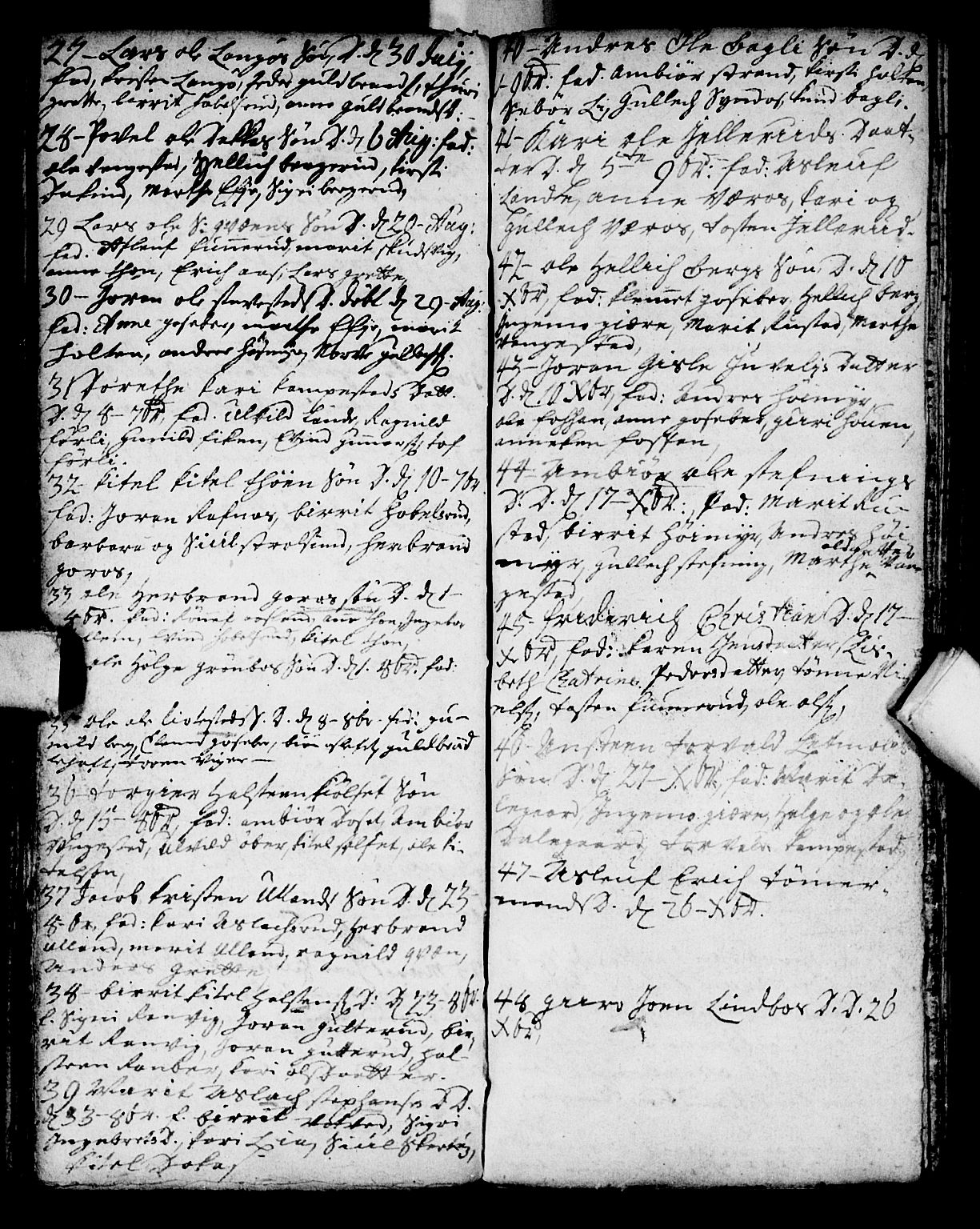 Flesberg kirkebøker, AV/SAKO-A-18/F/Fa/L0001: Parish register (official) no. I 1, 1688-1725