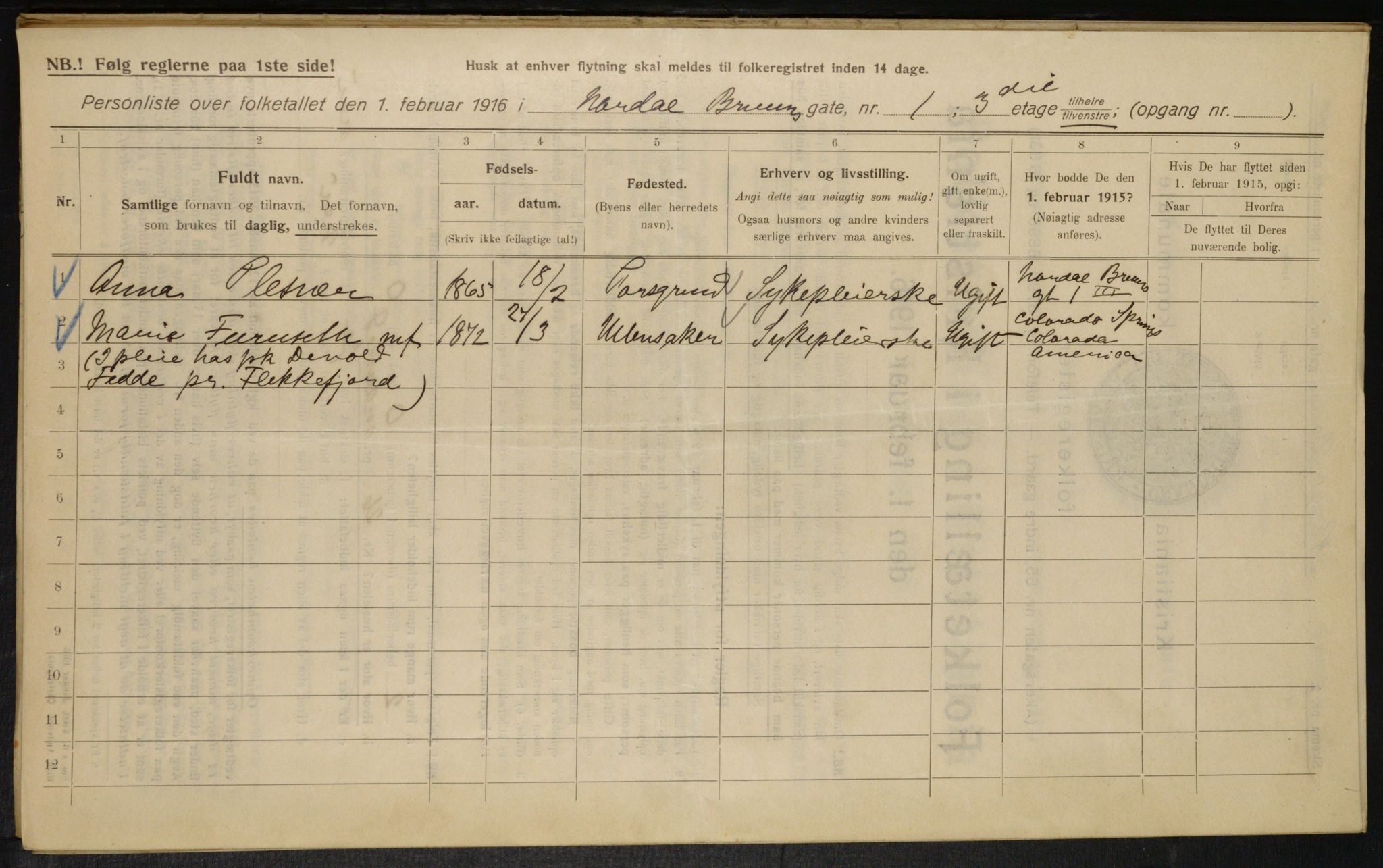 OBA, Municipal Census 1916 for Kristiania, 1916, p. 73906