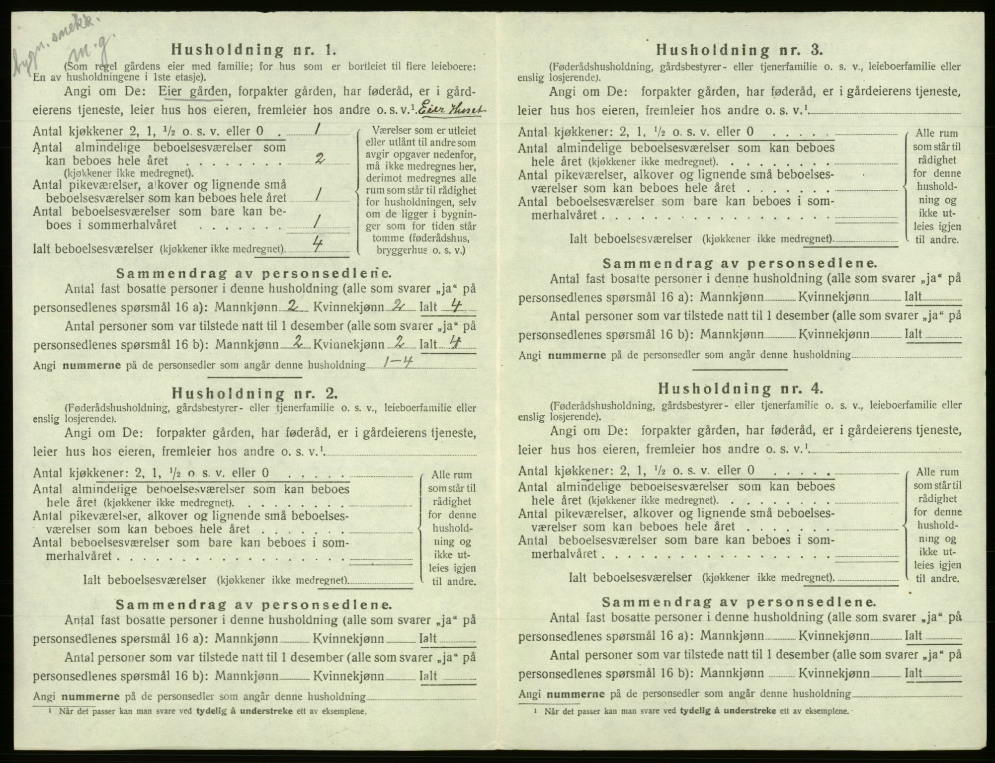 SAB, 1920 census for Fusa, 1920, p. 77