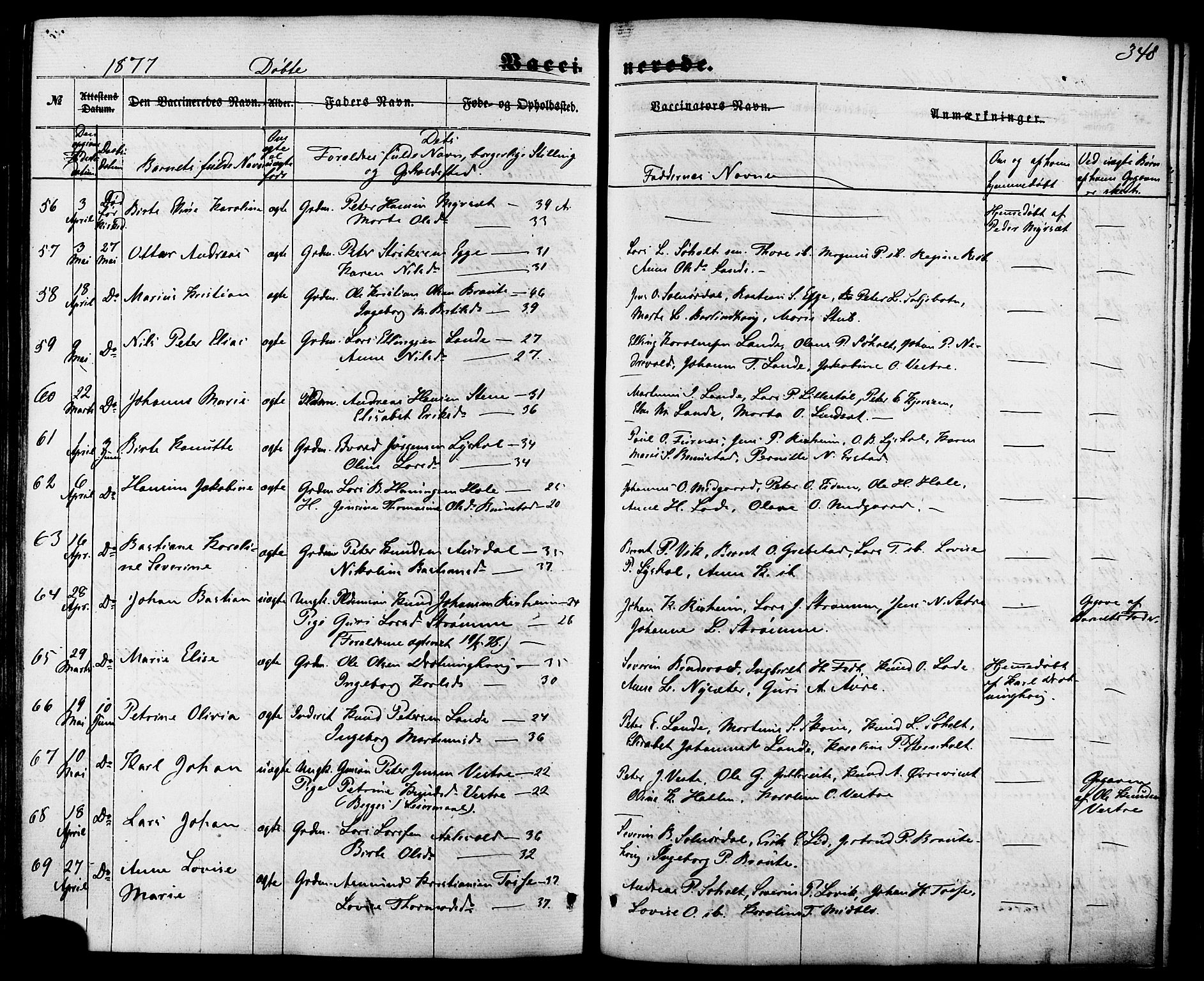 Ministerialprotokoller, klokkerbøker og fødselsregistre - Møre og Romsdal, AV/SAT-A-1454/522/L0314: Parish register (official) no. 522A09, 1863-1877, p. 348